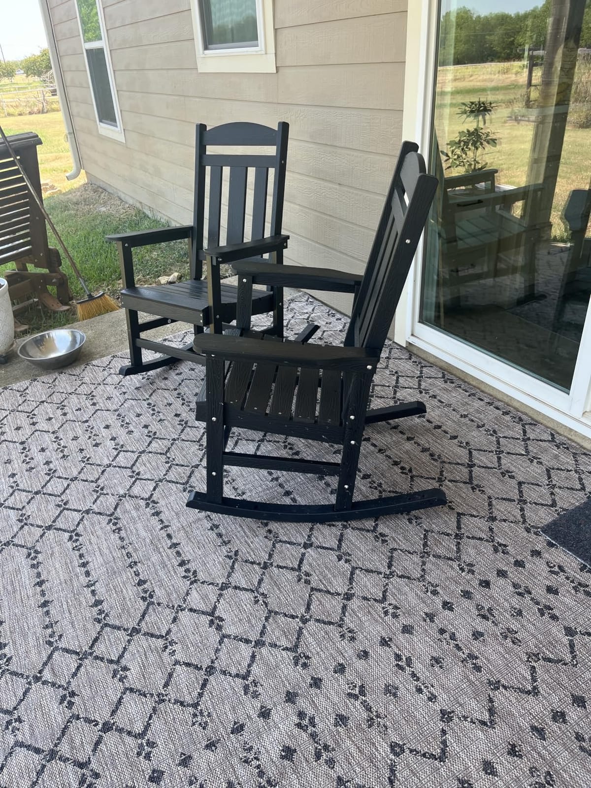 JONATHAN Y Moroccan Geometric Indoor Outdoor Area Rug 8X10 Natural/Black, Ourika Textured Weave for Backyard, Patio, Porch, Easy-Cleaning, High Traffic, Pet-Friendly, Non-Shedding (SMB108D-8) customer photo 1