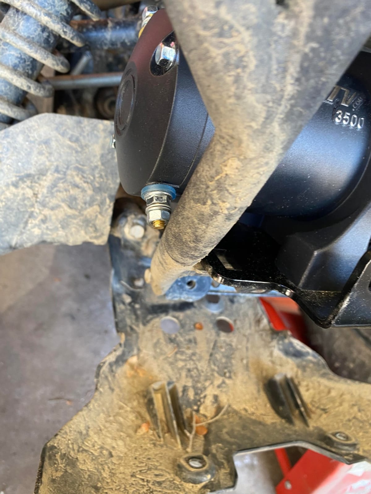 SuperATV 3500 LB Black Ops Winch Kit with synthetic rope, waterproof solenoid and seals, 1.2 HP motor, and aramid fiber customer photo 2