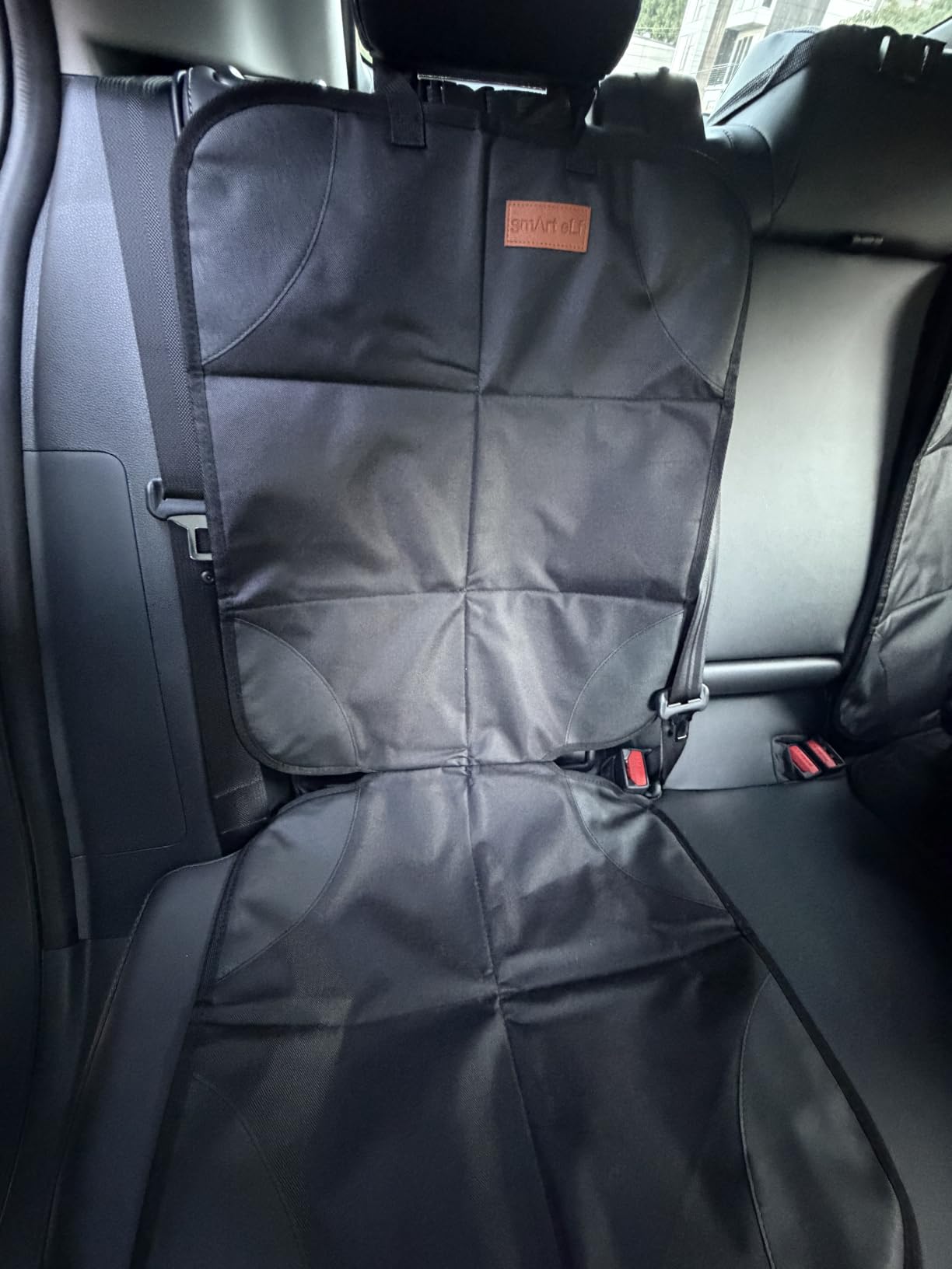 SMART ELF Car Seat Protector, Thickest Padding and Non-Slip Backing 2Pack | Waterproof Car Seat Cover 2 Mesh Pockets for Baby and Pet, Easy to Install and Remove Folds for Storage, Sedan SUV Truck customer photo 2