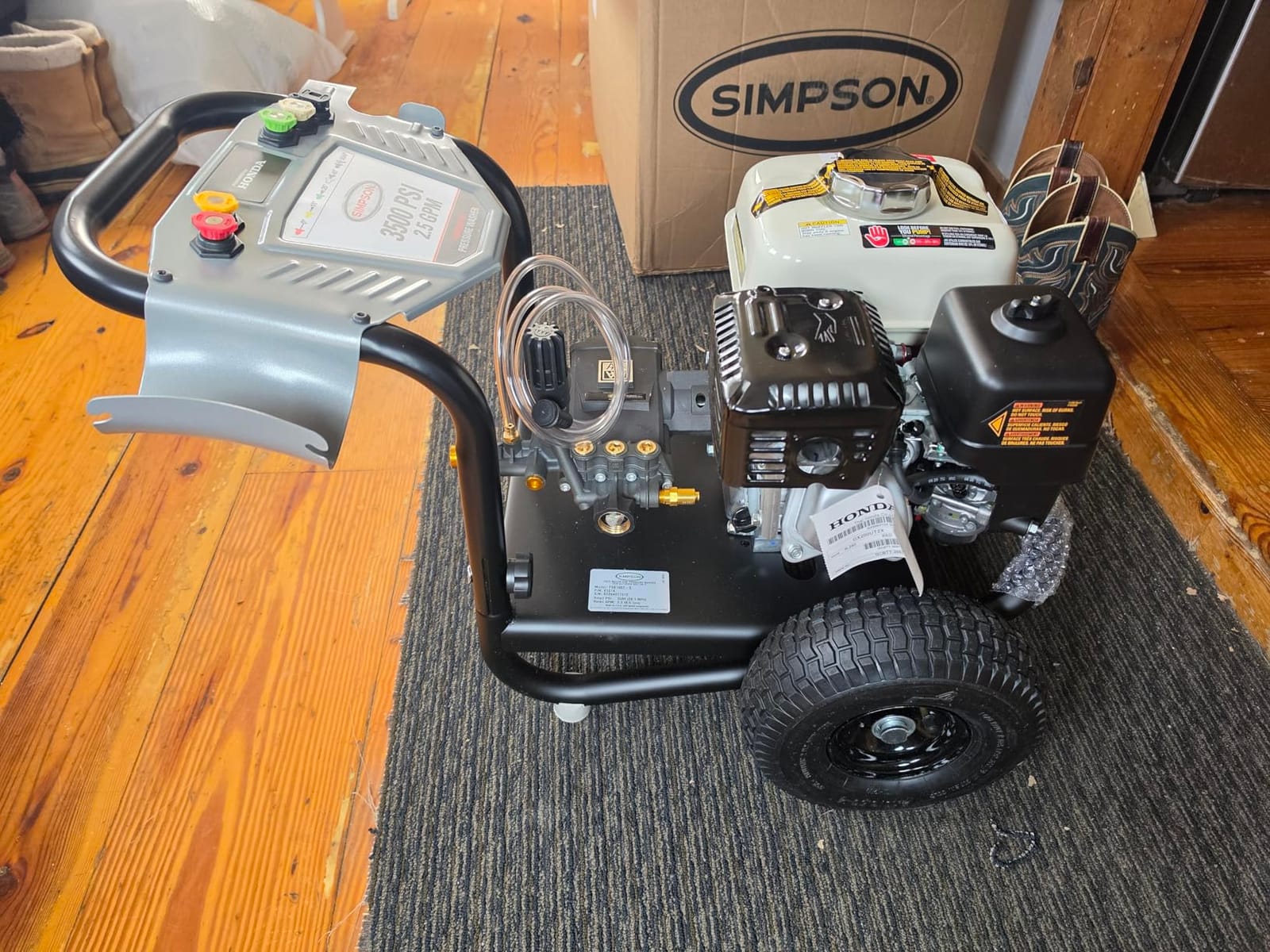 Simpson PowerShot 3500 PSI Gas Pressure Washer, 2.5 GPM, Honda GX200 Engine, AAA Triplex Pump customer photo 1
