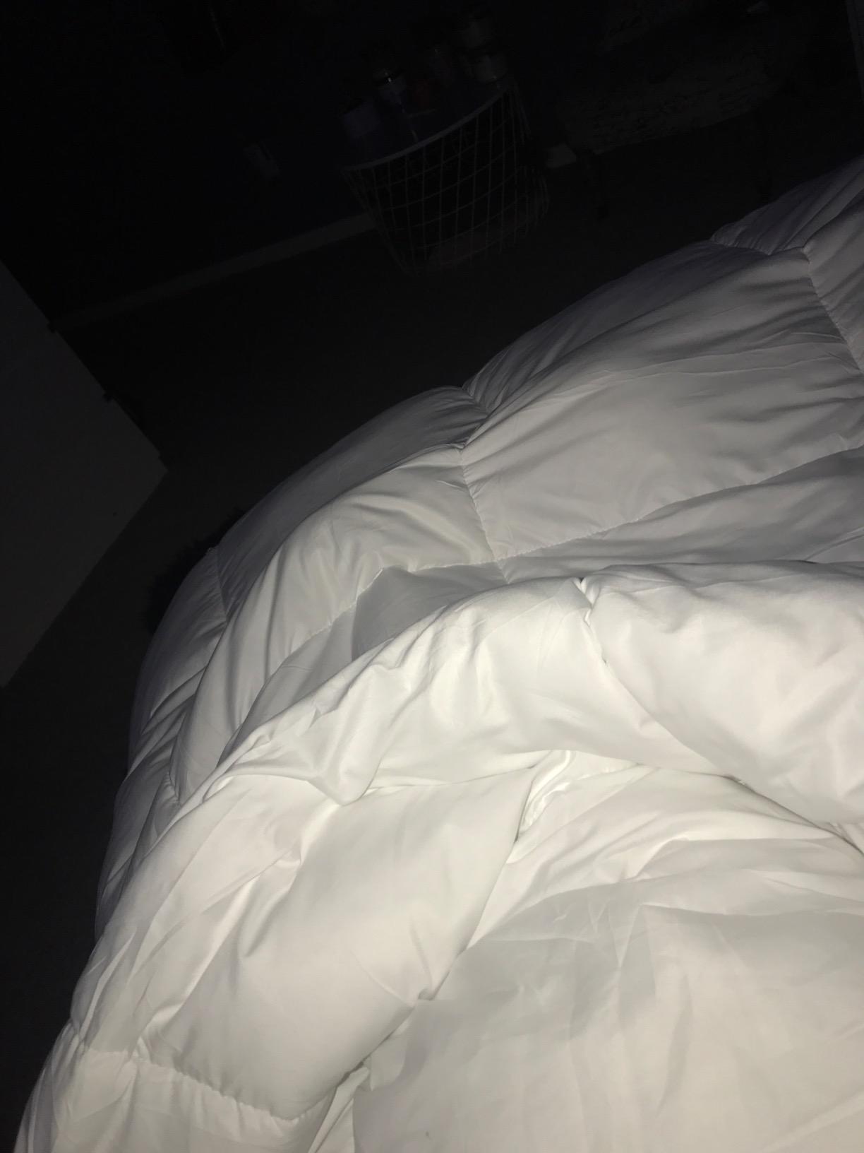 ACCURATEX Duvet Insert Queen, 400GSM Down Alternative Comforter, 90x90 | Heavyweight, thick winter duvet for hotel collection warmth. Fluffy, white bedding comforter with 8 corner tabs. customer photo 1