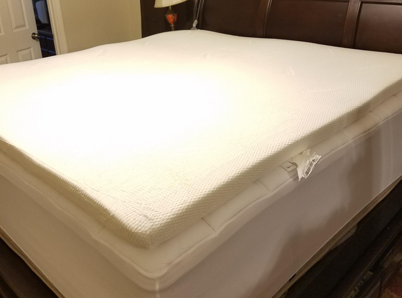 Tempur-Pedic TEMPUR-Adapt + Cooling 3-Inch King Mattress Topper Medium Luxury Premium Foam, Washable Cover, Medium Cooling Topper, white customer photo 1