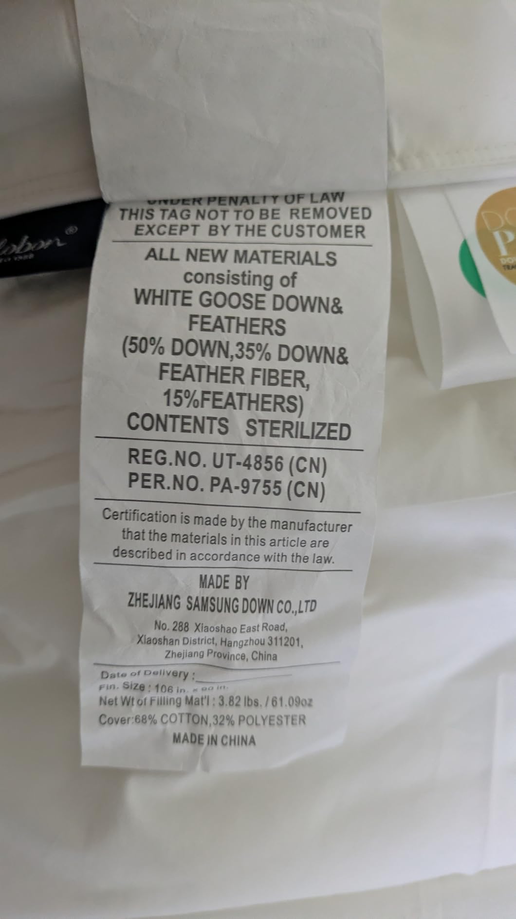 Globon Goose Down Comforter Queen Size, Luxury All Season Duvet, White | 800 Fill Power Premium Goose Down, Medium Weight, 420 Thread Count Soft Noiseless Shell, Durable 8 Corner Tabs, 90x90 Inches customer photo 1