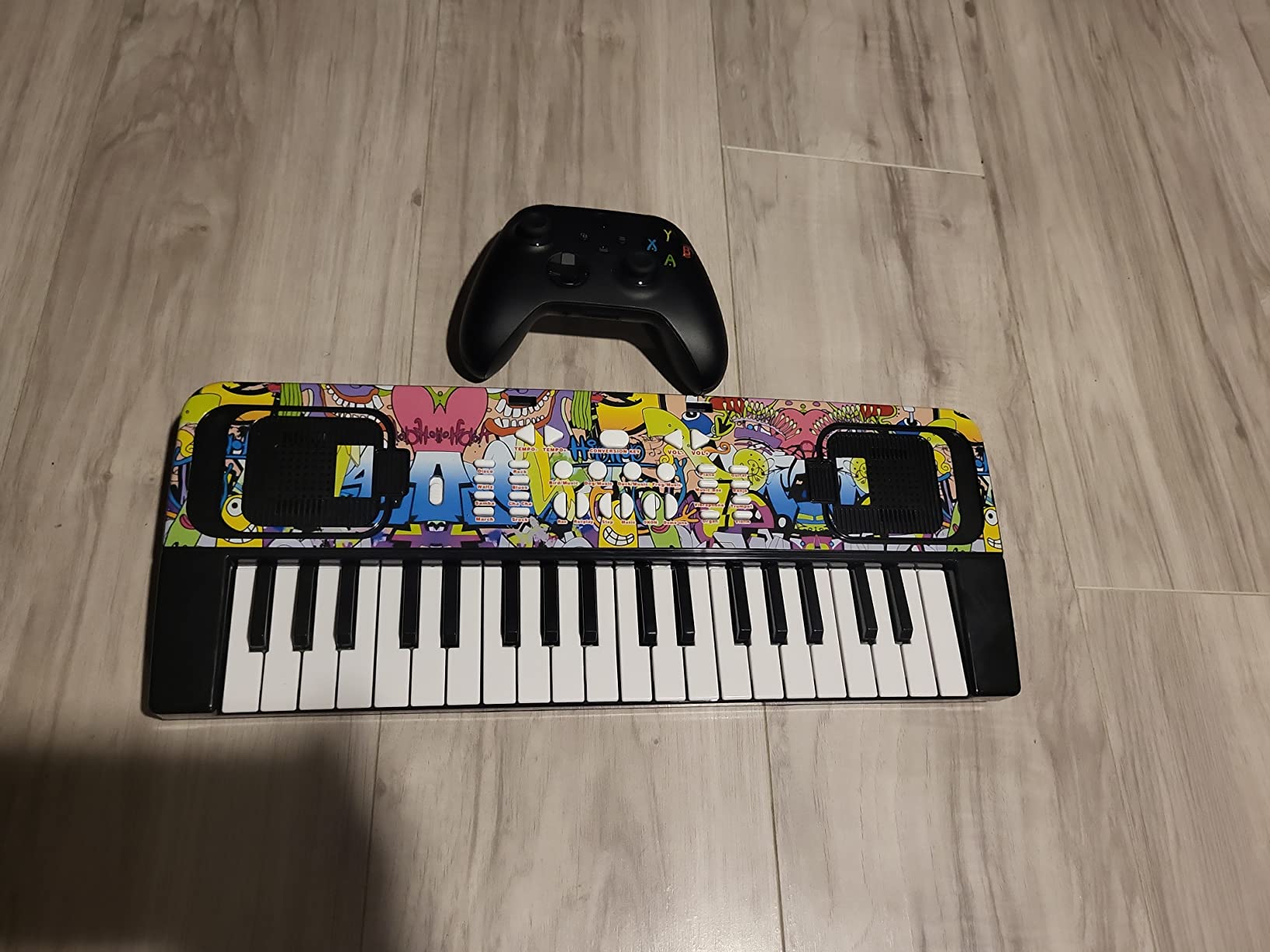 Kids Keyboard Piano, 37 Keys Electric Piano with Music Stand, Microphone | Electric Digital Piano for Kids Toddlers Beginners, Early Learning Educational Musical Toys - Christmas Birthday Gifts customer photo 2
