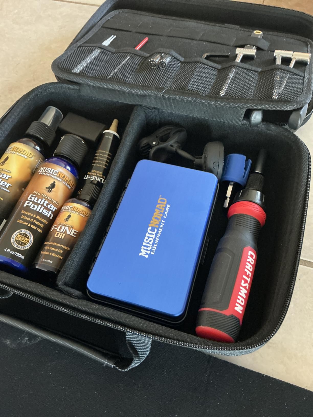 MusicNomad Premium 26 pc. Guitar Tech Screwdriver & Wrench Set (MN229) | 26 Piece Screwdriver and Wrench Set for Guitar Electronics, Hardware, Setup and Routine Bench Work. customer photo 2