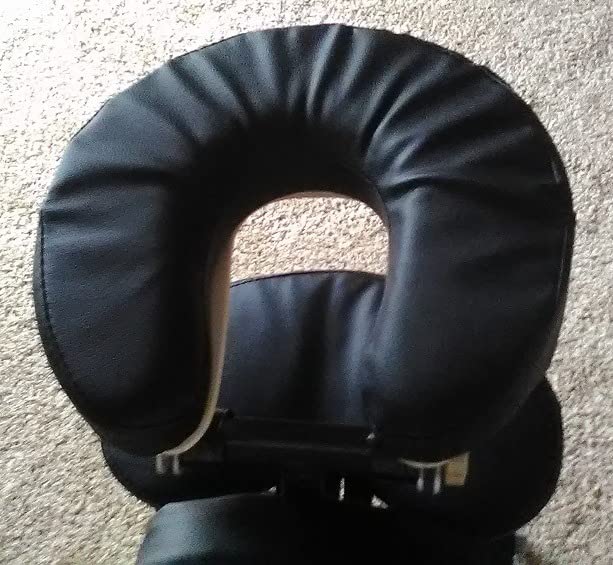 JupiterForce Portable Massage Chair Foldable Lightweight Tattoo Therapy Chair with Adjustable 4 Inches Thick Sponge Face Cradle for Client Spa Salon Massage with Carrying Bag (Black) customer photo 1