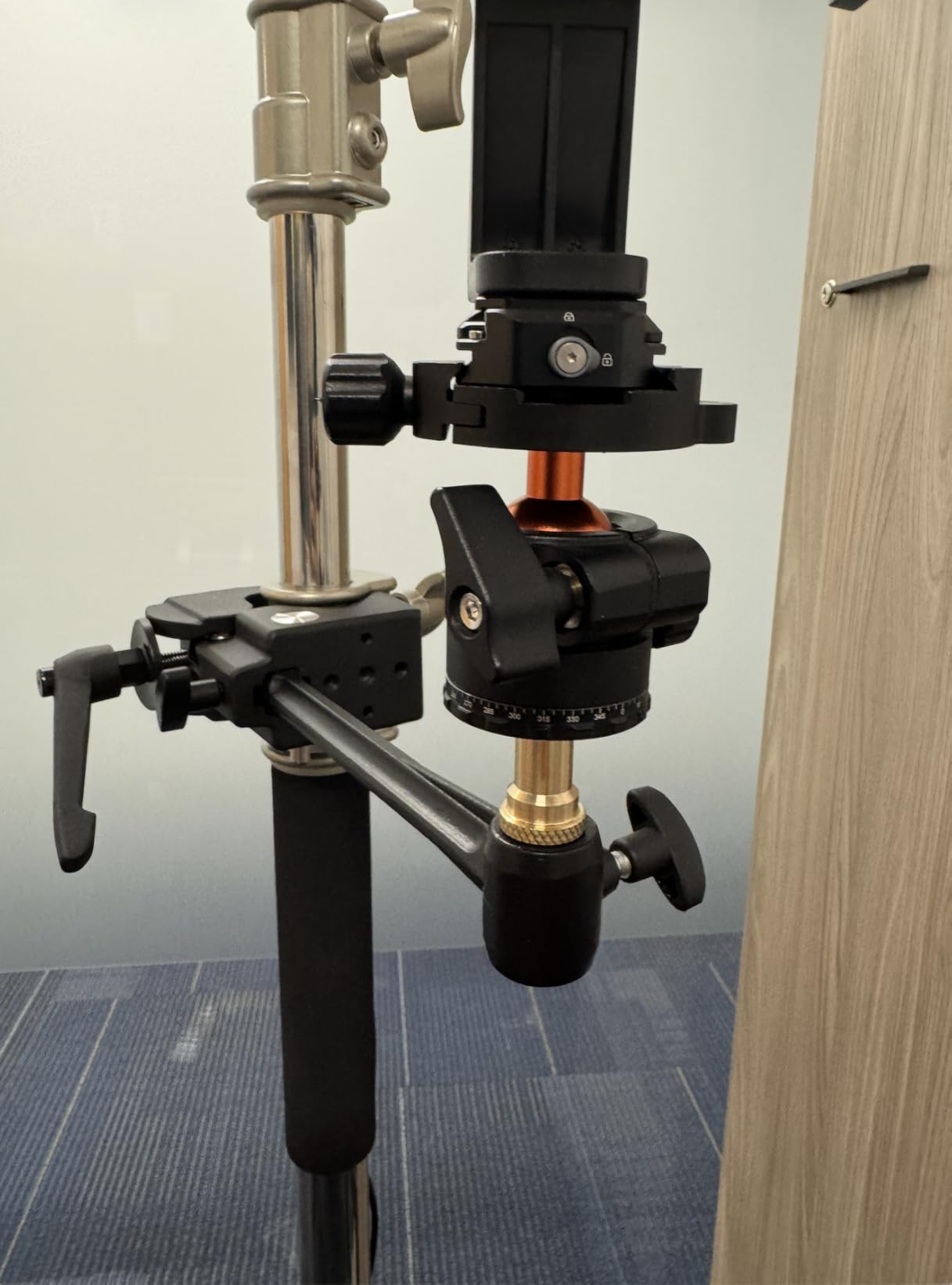 K&F CONCEPT Professional 28mm Metal Tripod Ball Head 360 Degree Rotating Panoramic with 1/4 inch Quick Release Plate Bubble Level, up to 22lbs customer photo 1