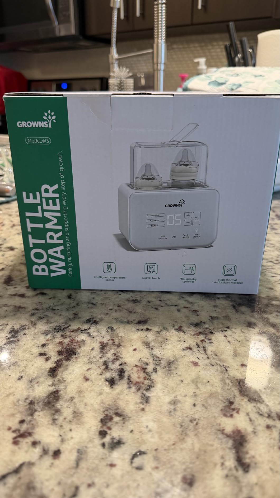 GROWNSY Fast Double Baby Bottle Warmer for Breastmilk & Formula, White | 8-in-1 Functions, Precise Temp Control, Timer, Defrost, Sterilize, Keep Warm, Baby Food Heating customer photo 1