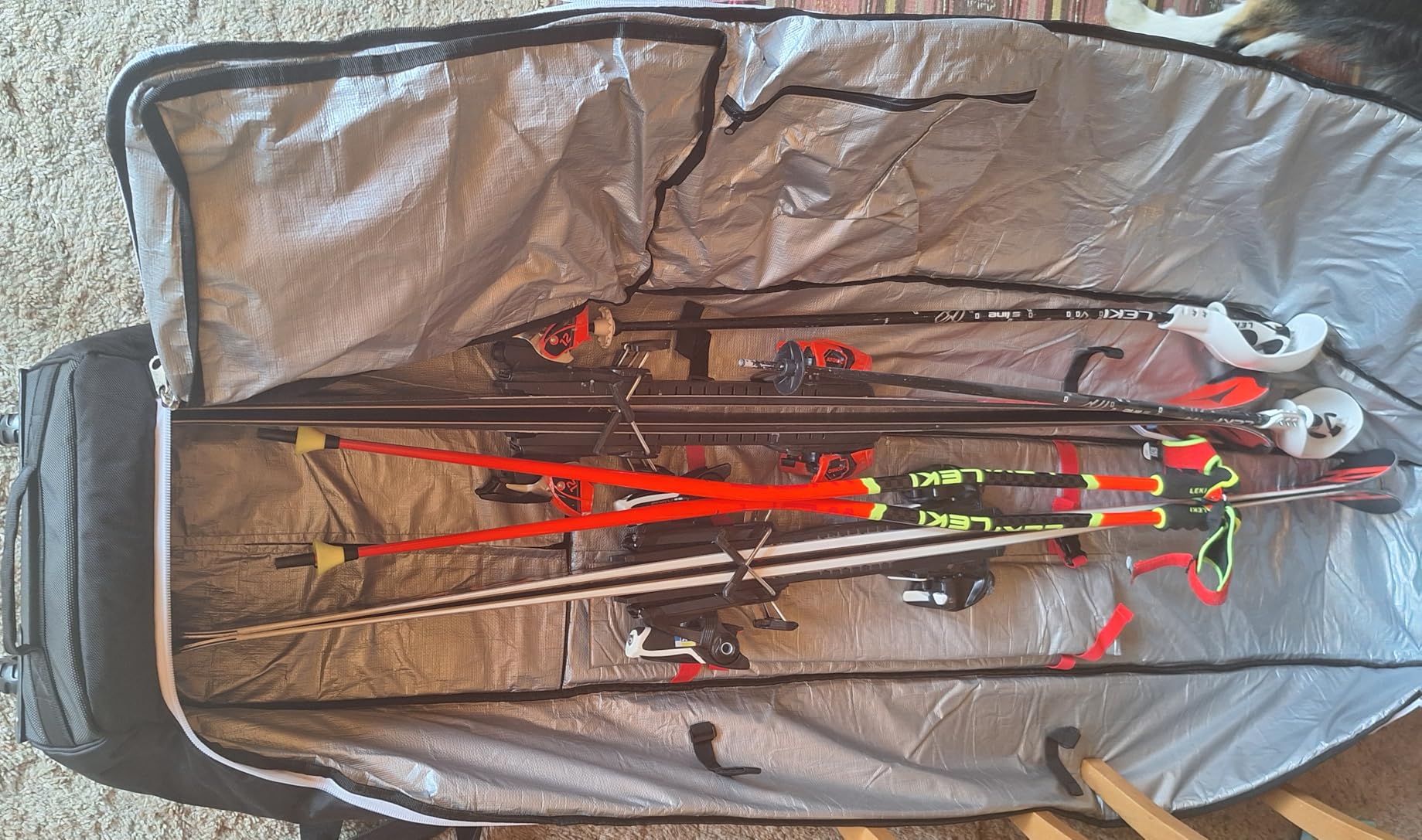Athletico Rolling Double Ski Bag - Padded Ski Bag With Wheels for Air Travel customer photo 2