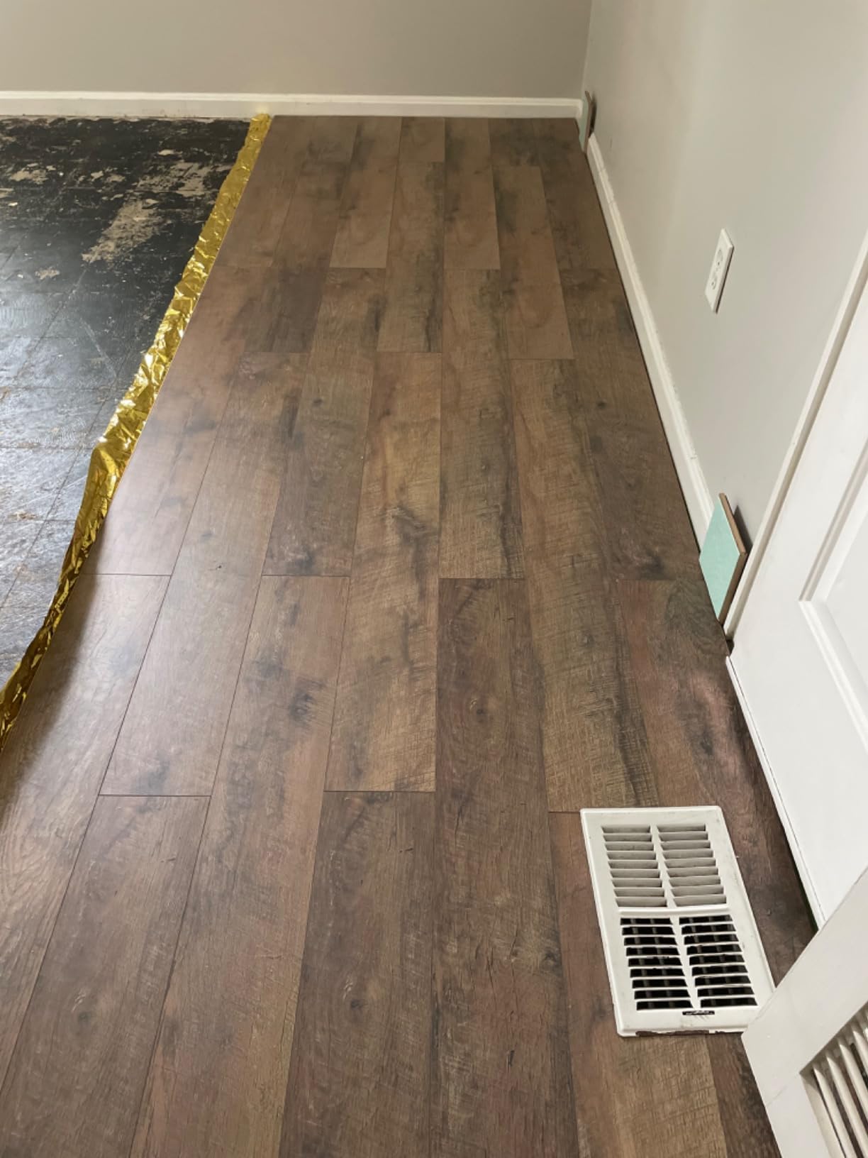 GoldMax Premium Floor Underlayment - 200 sqft Roll - 3mm Thick - with Moisture Barrier customer photo 2