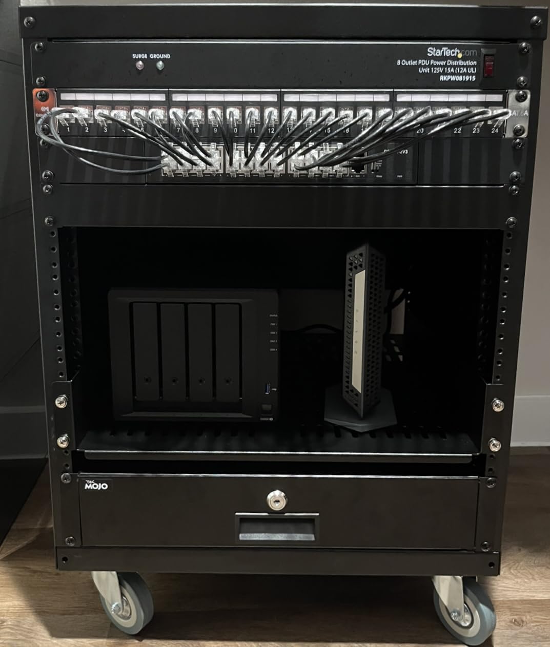 AxcessAbles 16U AV Case with Wheels | Metal Studio Cabinet | 19-Inch Universal Equipment Rack customer photo 2