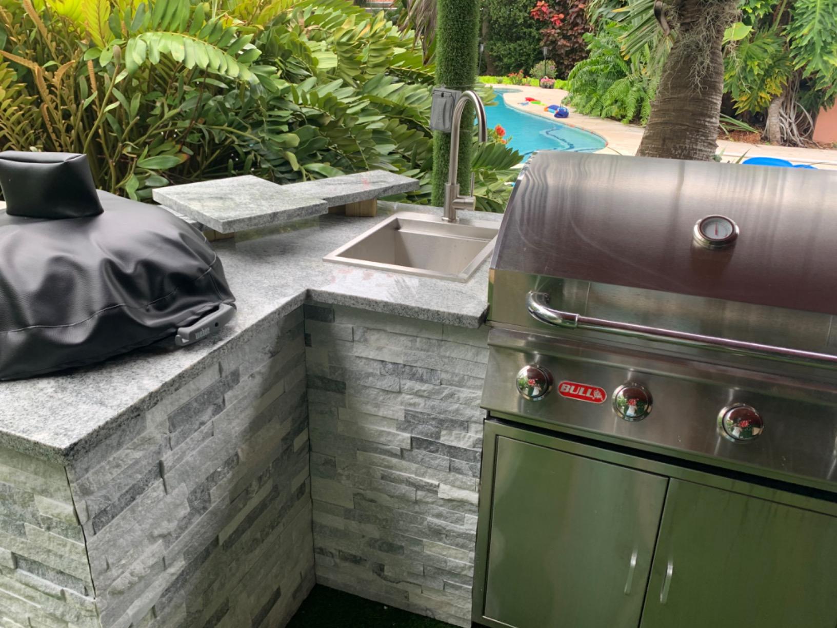 Ruvati Outdoor BBQ Workstation Sink 15 x 20 inch Topmount Marine Grade T-316 Stainless Steel RV Boat Tiny Home - RVQ5210 customer photo 1