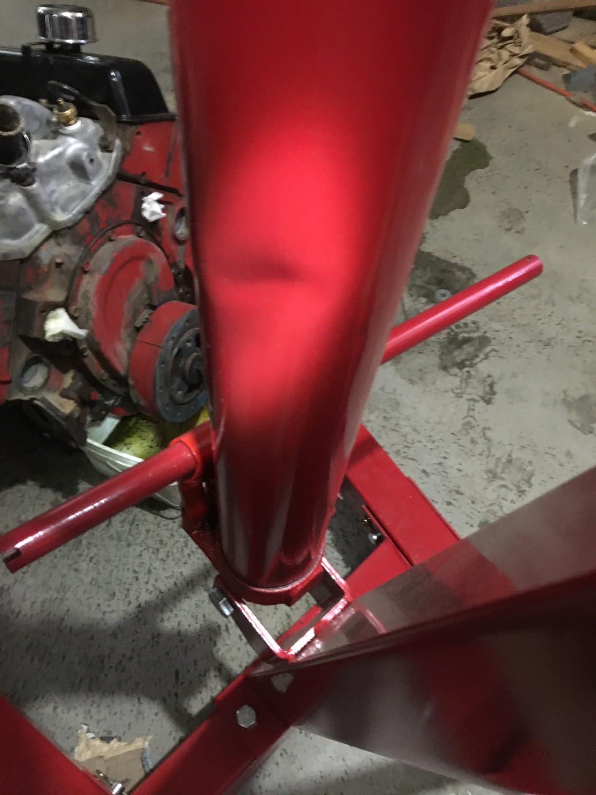 2 Ton Hydraulic Engine Hoist Crane, 4400LBS Folding Cherry Picker | Heavy-Duty Engine Hoist with 6 Locking Wheels & 4 Boom Positions for Truck SUV Engines Garage Workshop customer photo 1