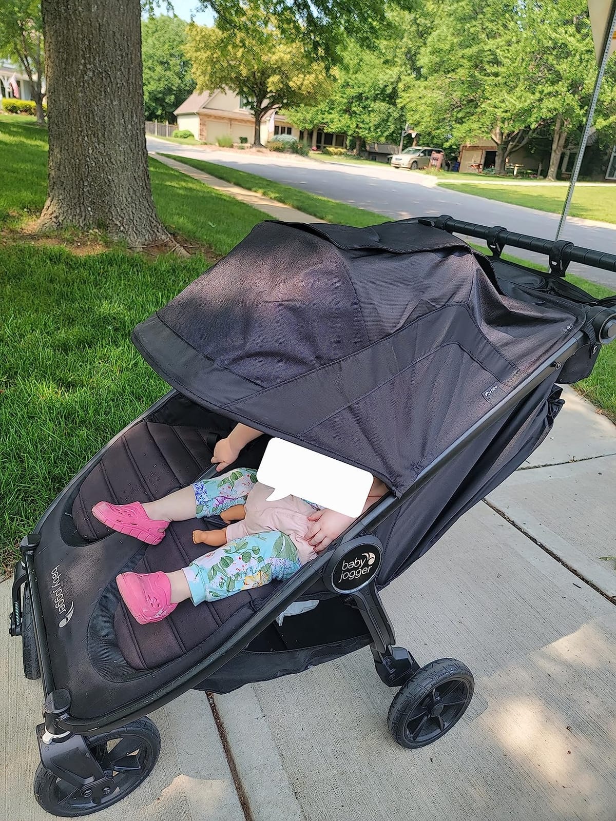 Baby Jogger City Mini GT2 All-Terrain Side by Side Double Stroller, Twin Stroller for Newborns and Toddlers, Compatible with Britax, Cybex, Graco, and Maxi Cosi Infant Car Seats, Jet Black customer photo 2