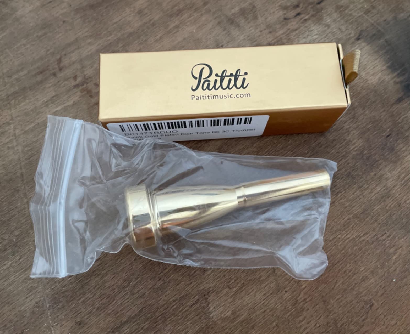 Gold Plated Rich Tone Bb 1C Trumpet Mouthpiece customer photo 2