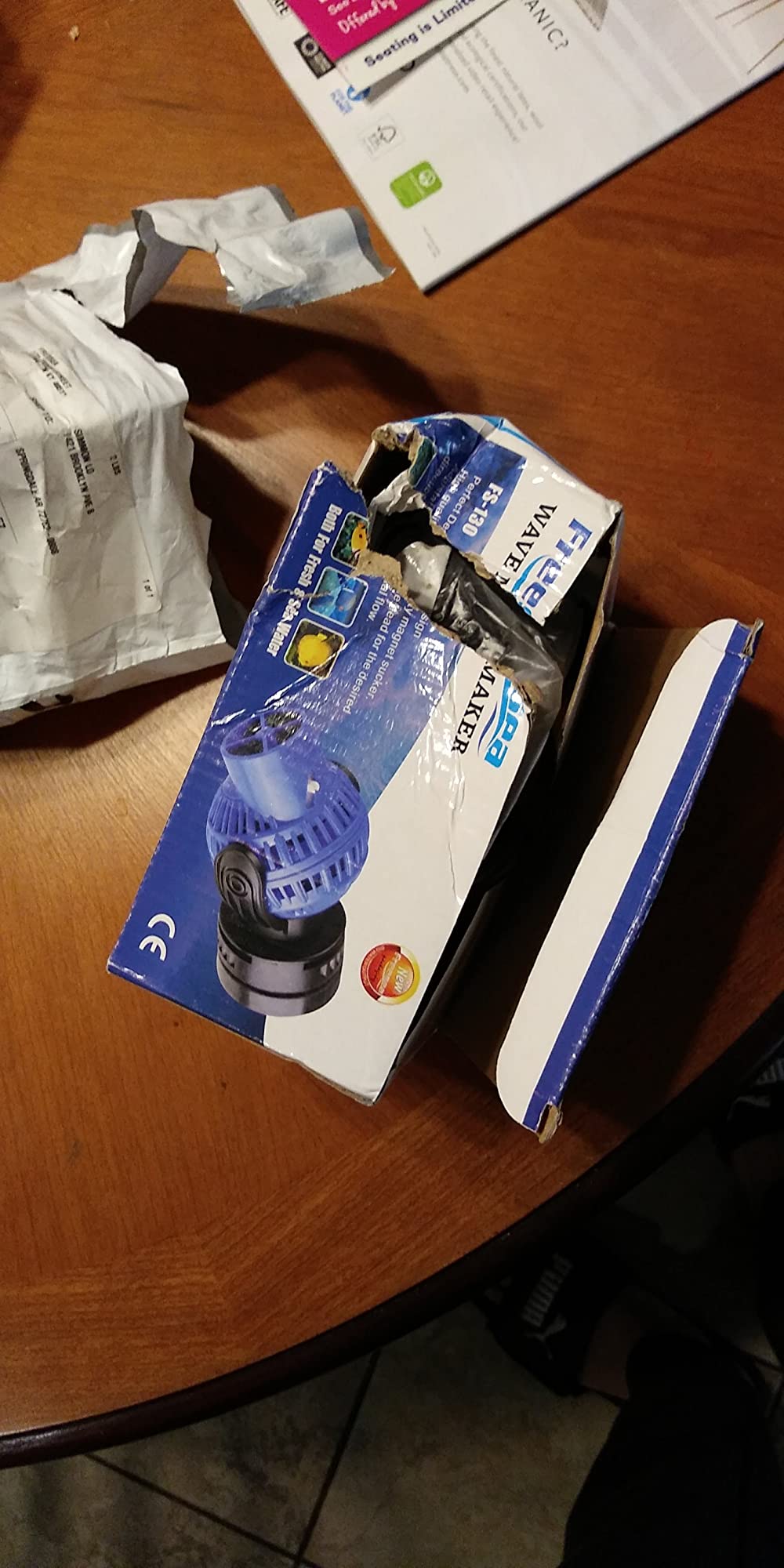 FREESEA Magnetic Wave Maker for Aquarium: 1s Mounts on 15mm Glass Secure | 6W 1050GPH 180°Adjustable Powerful Head Help Eliminate Dead Spots - Improve Water Quality for 40-100 Gallon Fish Tank customer photo 2
