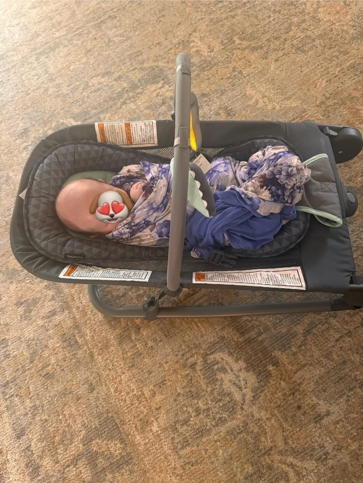 Summer Infant 2-in-1 Bouncer & Rocker Duo (Gray and Teal) Convenient and Portable Rocker and Bouncer for Babies Includes Soft Toys and Soothing Vibrations customer photo 2