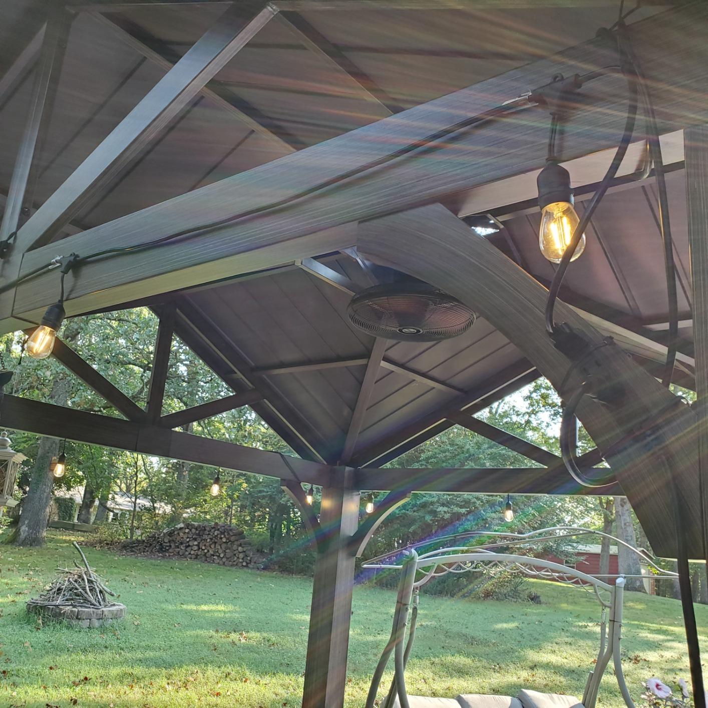Lightdot 200FT Outdoor String Lights, LED Bistro String Lights with Shatterproof ST38 Vintage Bulbs, 2200K Dimmable, Waterproof Hanging Lights for Porch, Deck, Garden, Backyard, Balcony - ETL Listed customer photo 1