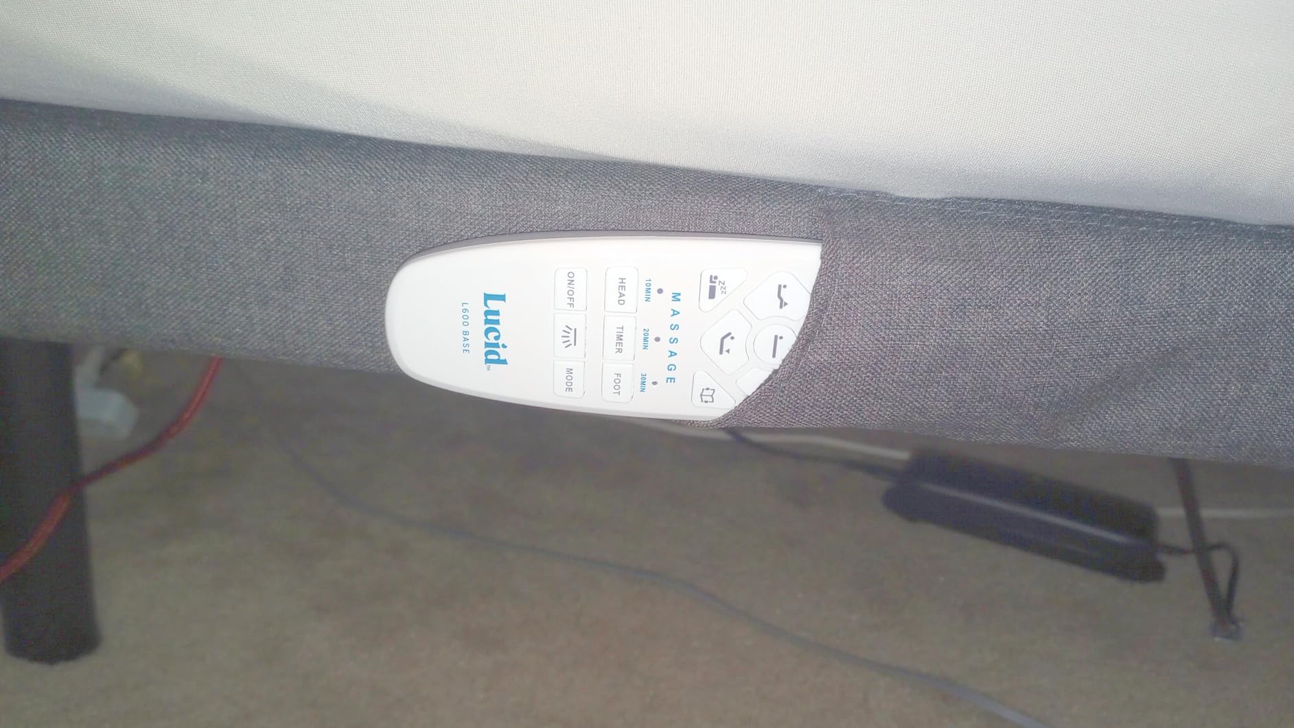 Lucid L150 Adjustable Bed Frame - Head & Foot - Wireless Remote, Queen customer photo 1