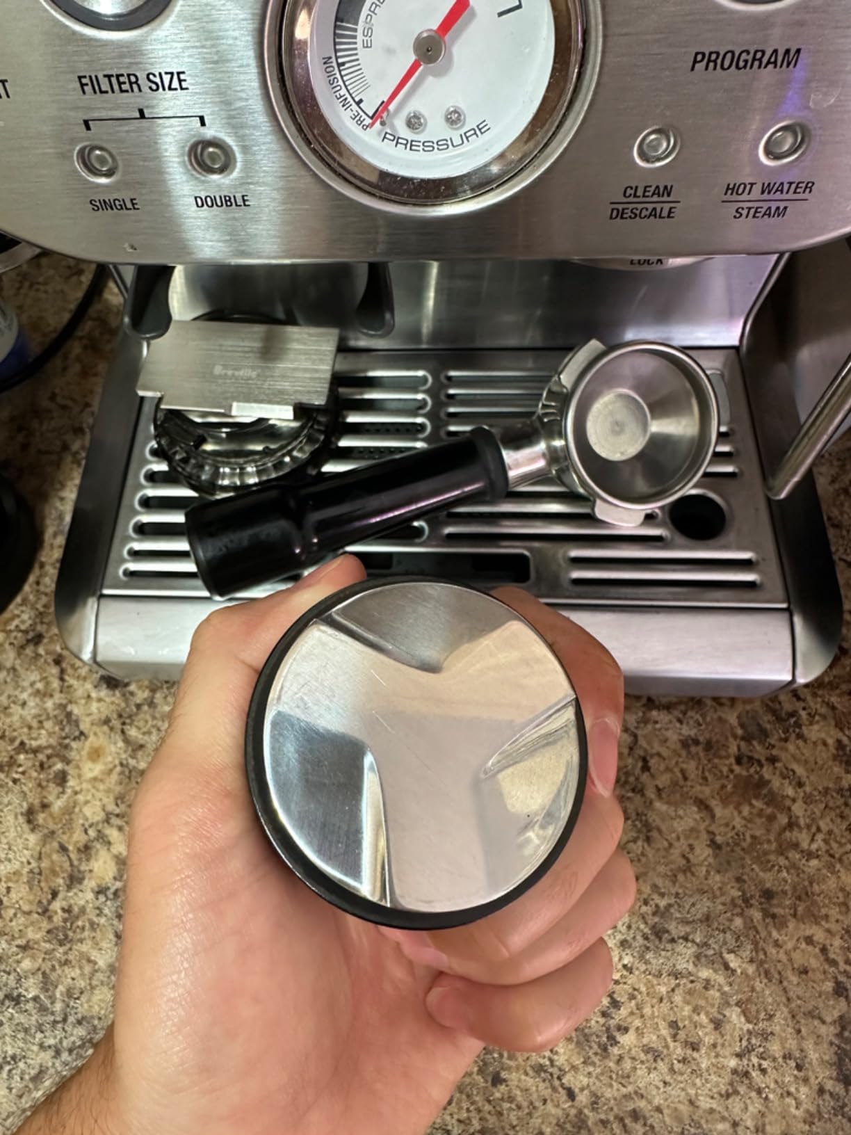 MATOW 53mm Coffee Distributor and Tamper, Dual Head Coffee Leveler Compatible with Breville 54mm Portafilter, Adjustable Depth- Professional Espresso Hand Tampers customer photo 1