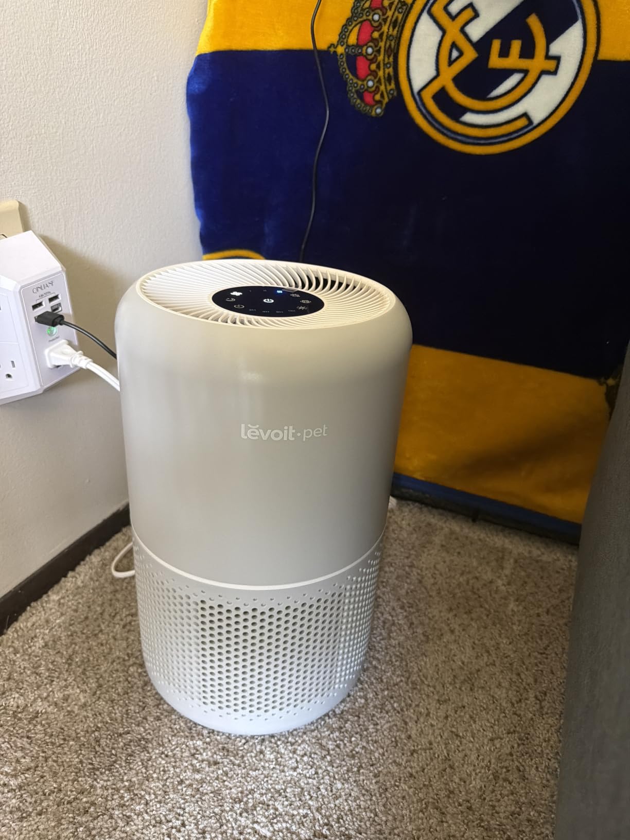 LEVOIT Air Purifier for Home Pets, Large Room Bedroom, AHAM VERIFIDE | HEPA Sleep Mode, Efficient Filter for Pet Dander, Odors, Captures Smoke, Dust, Pollen, Pet Lock, Core P350-P, Grey customer photo 2