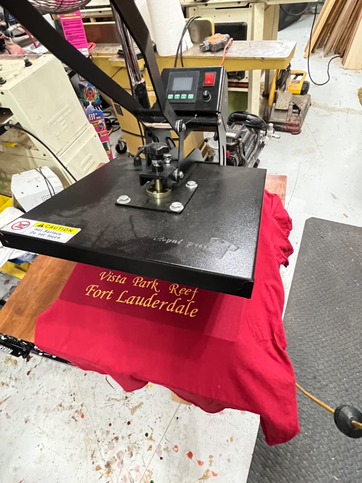 RoyalPress 15 x 15 Color LED Industrial-Quality Digital Sublimation Heat Transfer Machine T-Shirt Heat Press Machine, Black customer photo 2