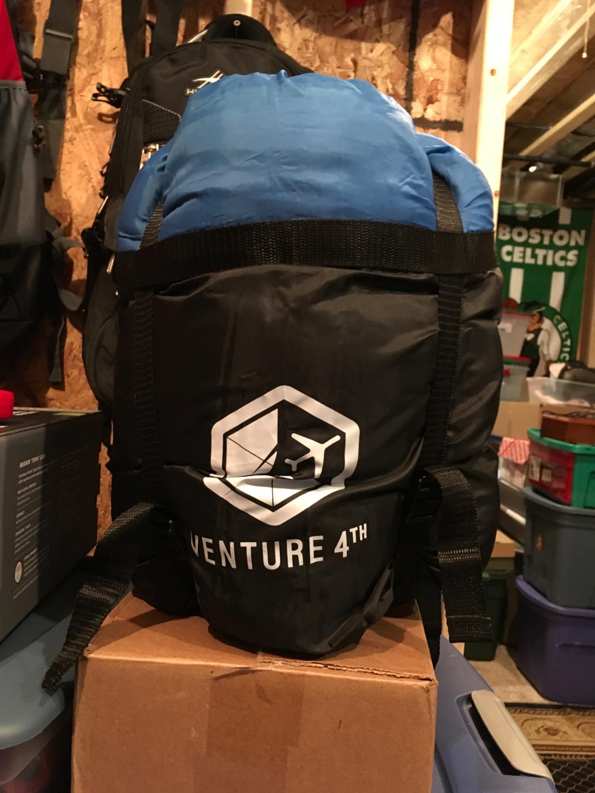 VENTURE 4TH Backpacking Sleeping Bag for Camping - Single, XXL and Double - Water-resistant, breathable polyester. Compresses into included stuff sack for easy carry. Warm and Cold Weather Options. customer photo 1
