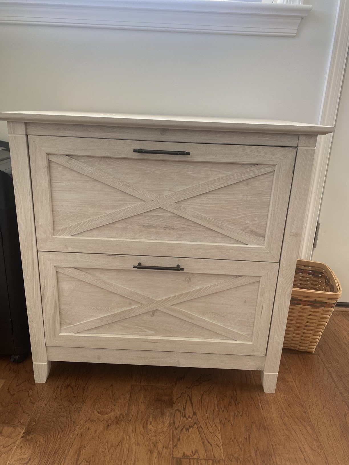 Bush Home Key West 2 Drawer Lateral File Cabinet in Pure White Oak, Document Storage for Home Office, Accent Chest with Drawers customer photo 2
