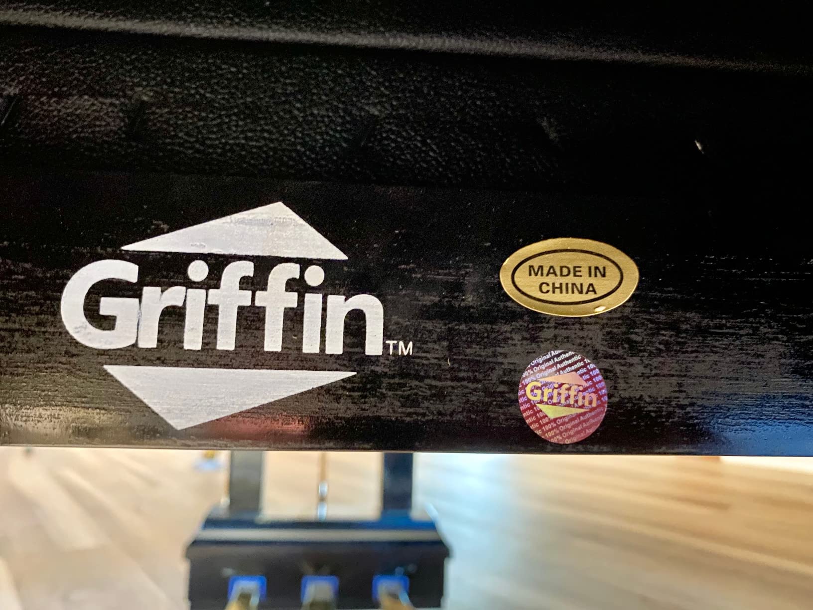 Griffin Piano Bench (Genuine Leather Plus Series) - Adjustable Ergonomic Keyboard Stool with Storage, Black Wood Frame for Home, Musicians, Guitar & Vanity Use customer photo 2