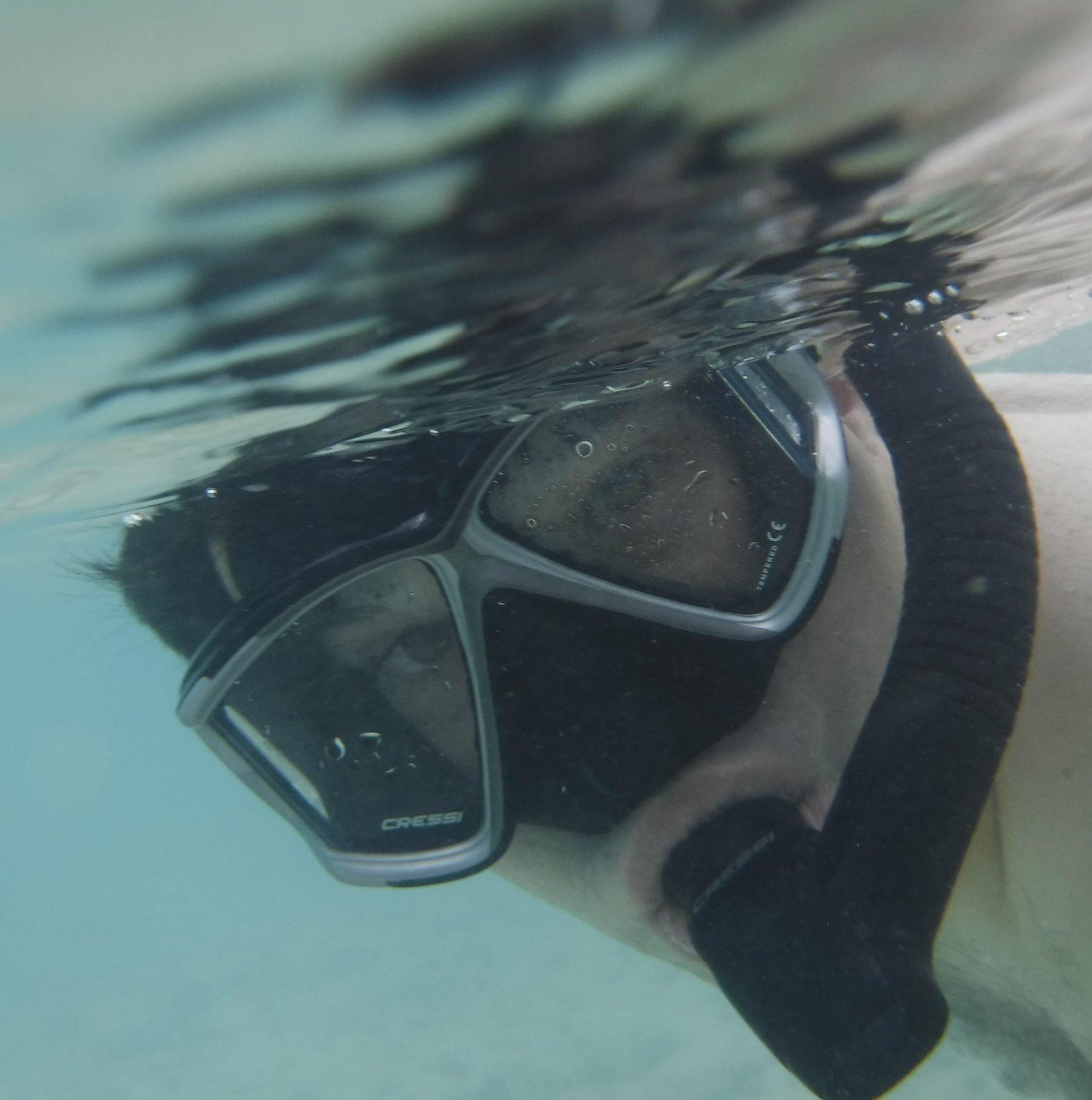 Cressi Panoramic Wide View Mask & Dry Snorkel Kit for Snorkeling, Scuba Diving - Pano 4 & Supernova Dry: Designed in Italy customer photo 2