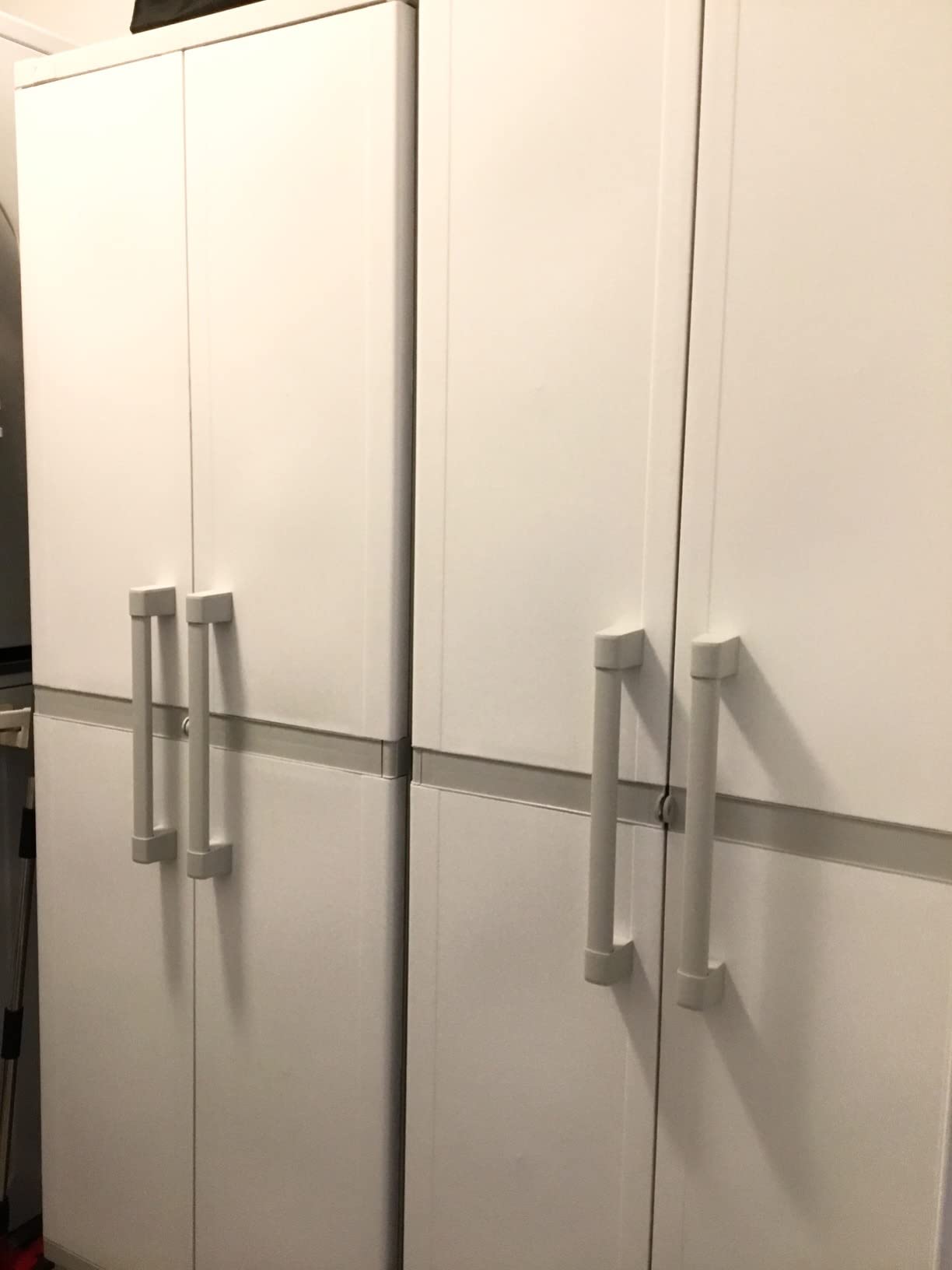 Keter Storage Cabinet with Doors and Shelves for Laundry Room, Garage, Bathroom Accessories, Closet and Home Organization customer photo 2