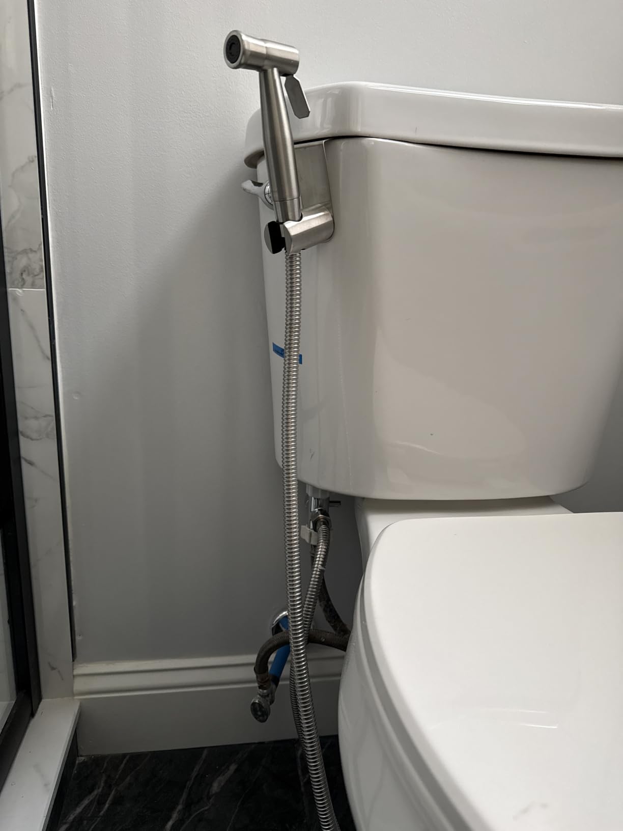 Handheld Bidet Sprayer-Bidet Attachment for Toilet, Premium Stainless Steel | Adjustable Water Flow, Leak-Free Hose & Brass 7/8