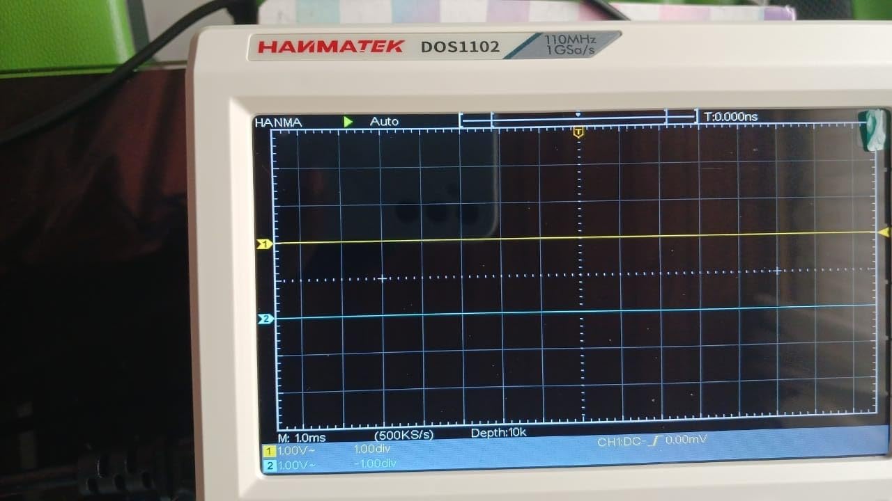 HANMATEK DOS1102 Digital Oscilloscope, 110MHz Bandwidth, 2 Channels, 7 inch TFT-LCD Display, Portable Professional Oscilloscope Kit with 500 MS/s Sampling Rate customer photo 1