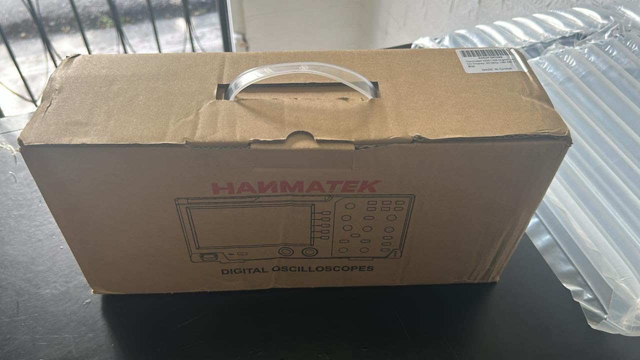 HANMATEK DOS1102 Digital Oscilloscope, 110MHz Bandwidth, 2 Channels, 7 inch TFT-LCD Display, Portable Professional Oscilloscope Kit with 500 MS/s Sampling Rate customer photo 2