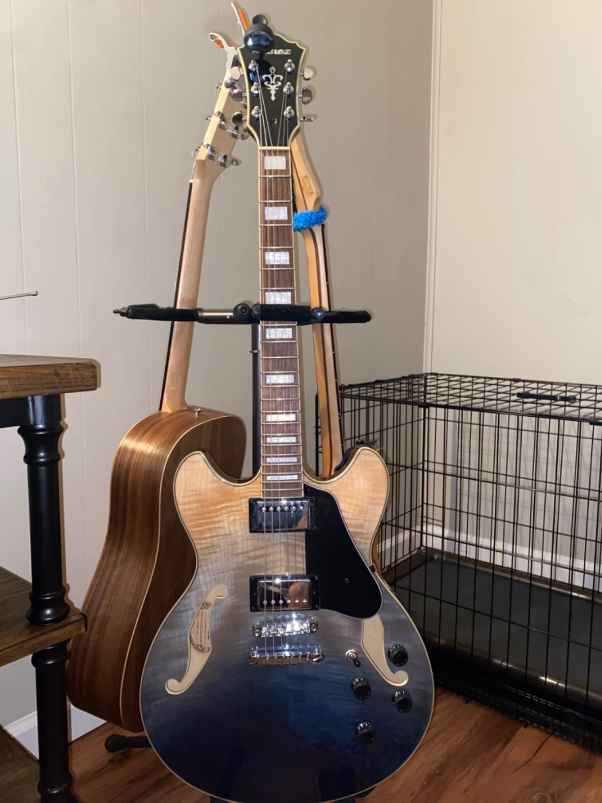 Ibanez Artcore AS73FM Semi-Hollow Electric Guitar - Transparent Indigo Fade customer photo 1