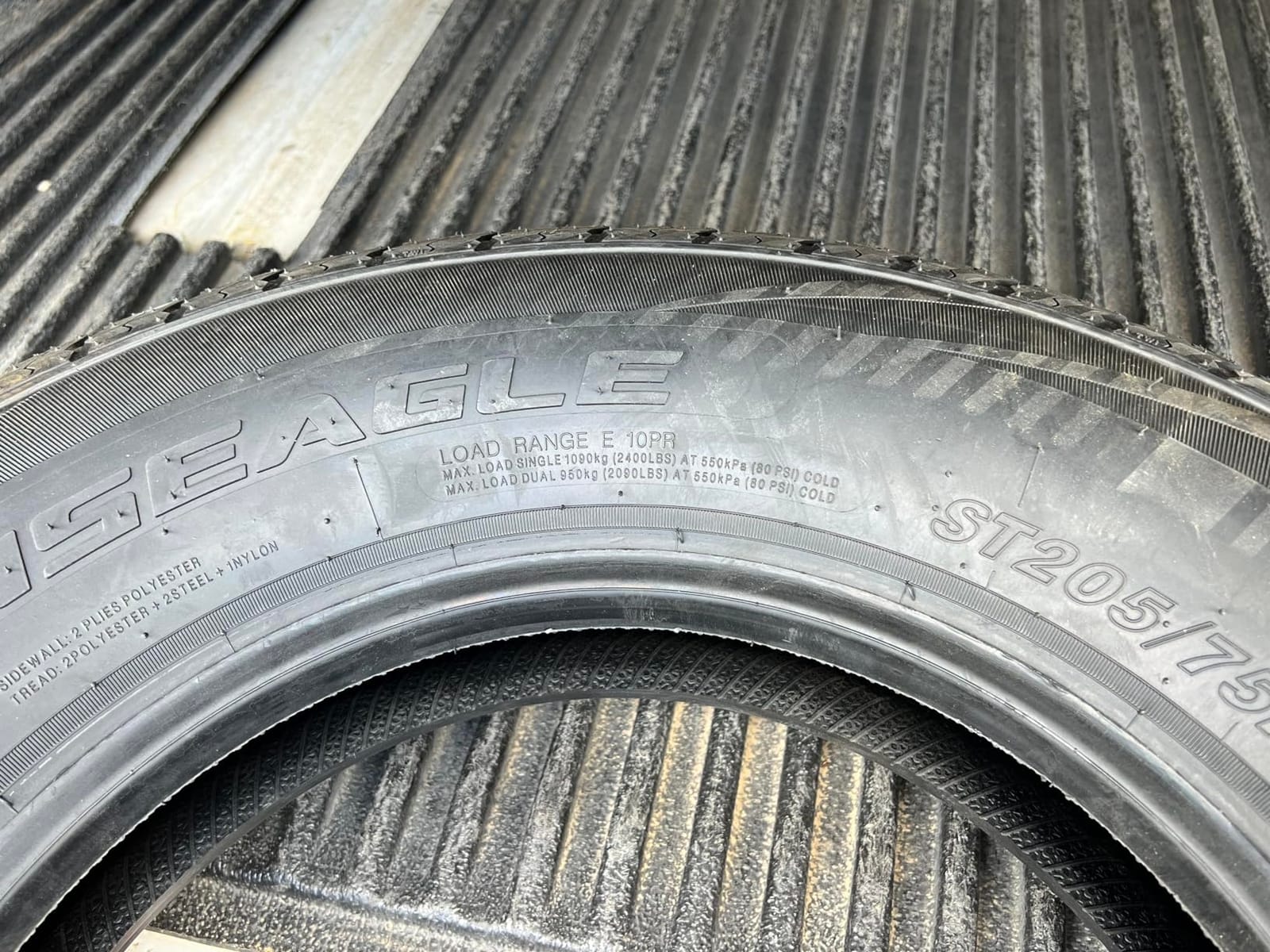 Transeagle ST II ST205/75R15 111/106L All Season E (10 Ply) Tire | Trailer Highway All Season Traction 111/106L Rated E (10 Ply) Radial Construction Black Sidewall Tire customer photo 1
