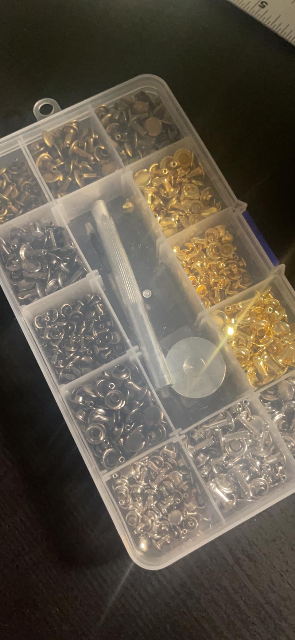 JETMORE 420 Sets Leather Rivet Kit, Double Cap Rivets for Leather Crafts with Setting Tools customer photo 2
