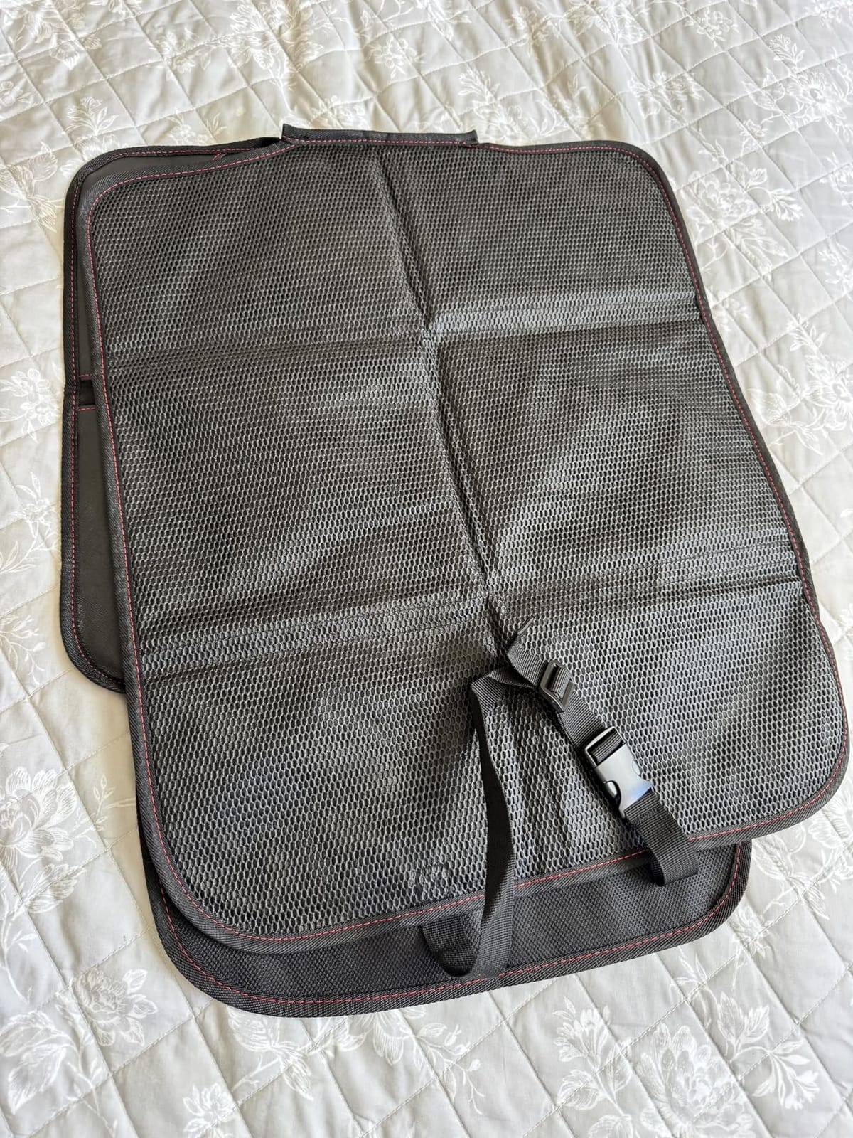 MORROLS Car Seat Protector for Child, Baby, Pets - 1 Pack Car Seat Cover with Thick Padding - Waterproof Universal Size with Mesh Pockets (Black) customer photo 2