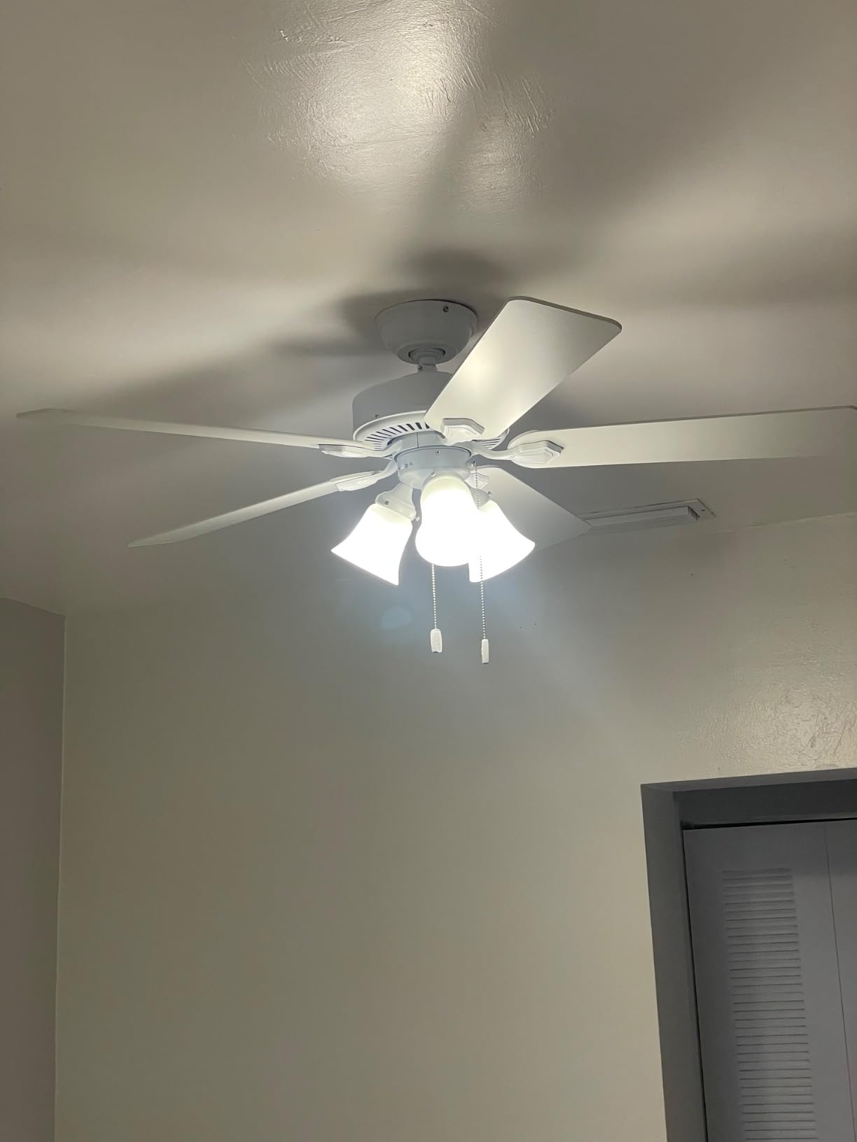Hunter Swanson, Indoor, Ceiling Fan, with LED Lights, 44 inch, Fresh White | Standard Mount, Pull Chain, 5 Blades, For Bedroom, Living Room, Kitchen, 50885 customer photo 2