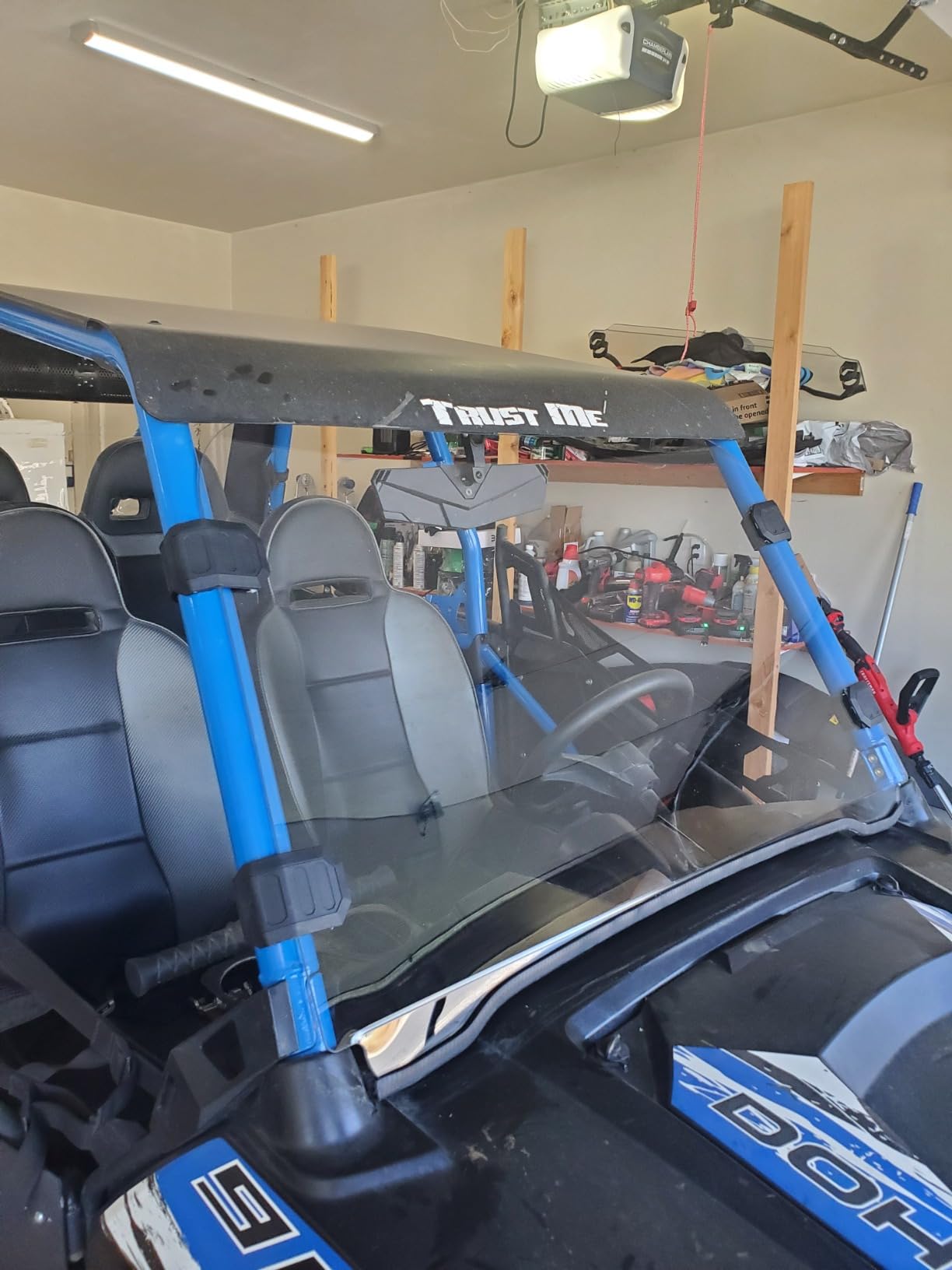 KEMIMOTO UTV Windshield Pre-installed Rubber Strips, Compatible with Polaris RZR 800 / RZR 570 / XP 900 2008-2020 UTV Front Full Windshield UV Resistance PC Clear Vision Window customer photo 2