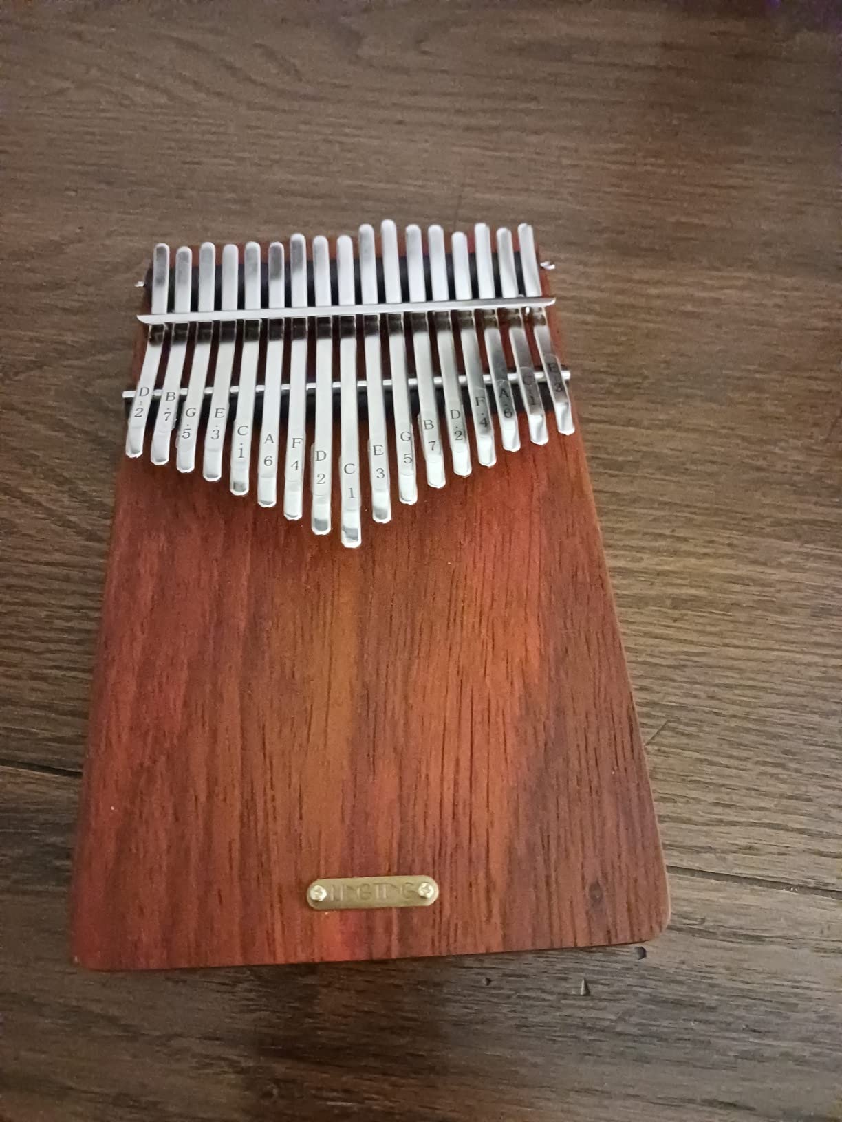 LingTing Kalimba 17 keys Thumb Piano Mbira Finger Piano Gift for Adult Beginners Professional (LT-K17A, Wind Whisperer) customer photo 1