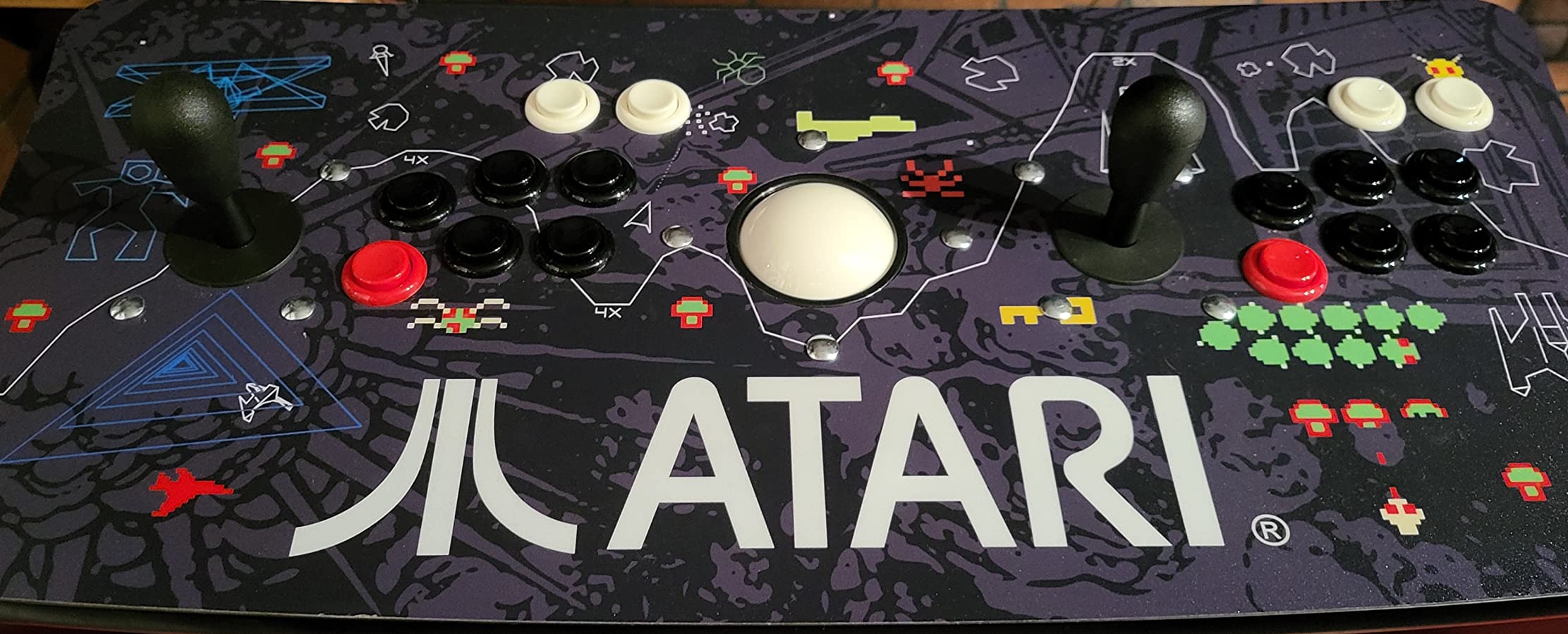 INLAND Arcade Fightstick USB Dual Joystick 2 Player Game Controller for PC Mac Raspberry Pi Console Xbox PC Version PS3 with Trackball customer photo 1
