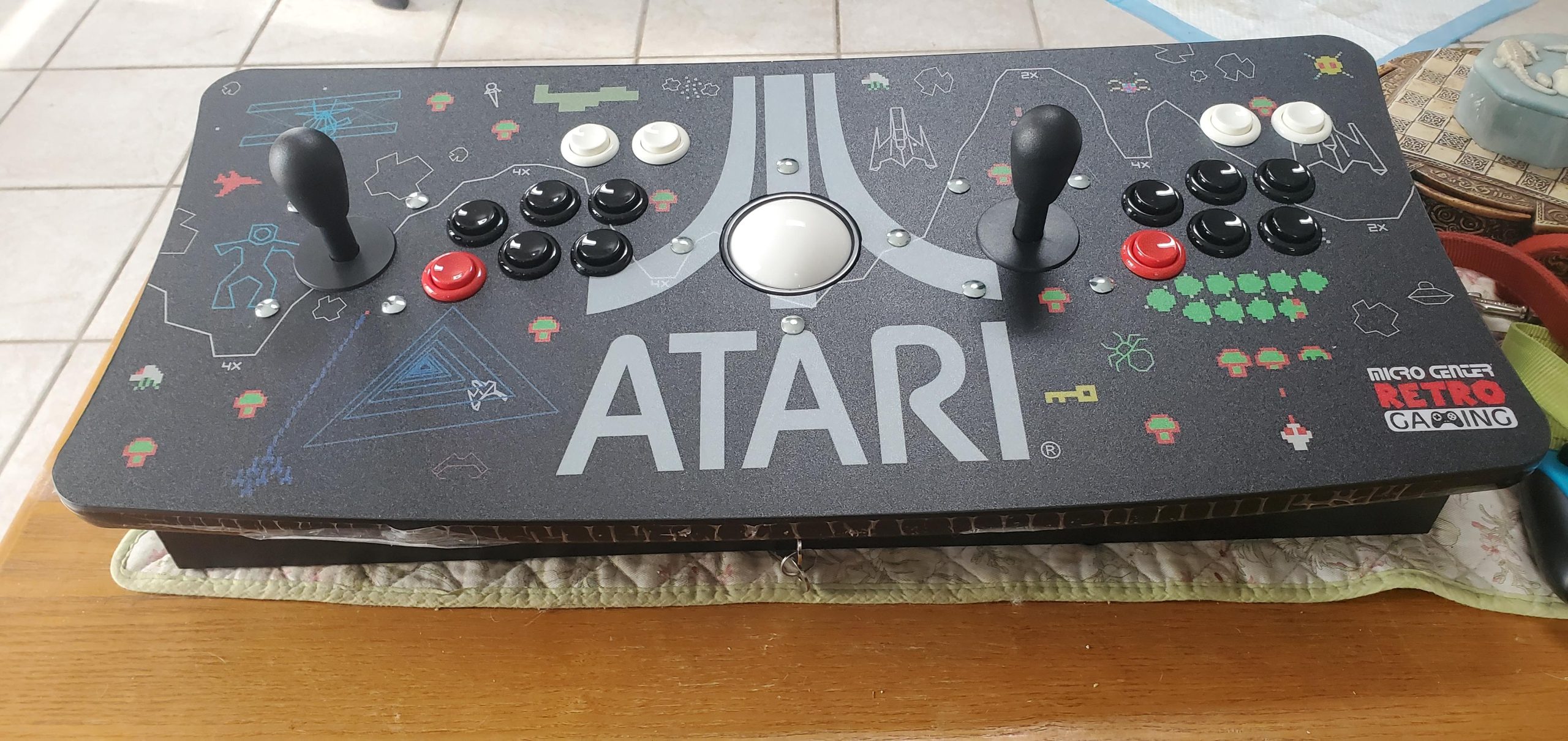 INLAND Arcade Fightstick USB Dual Joystick 2 Player Game Controller for PC Mac Raspberry Pi Console Xbox PC Version PS3 with Trackball customer photo 2