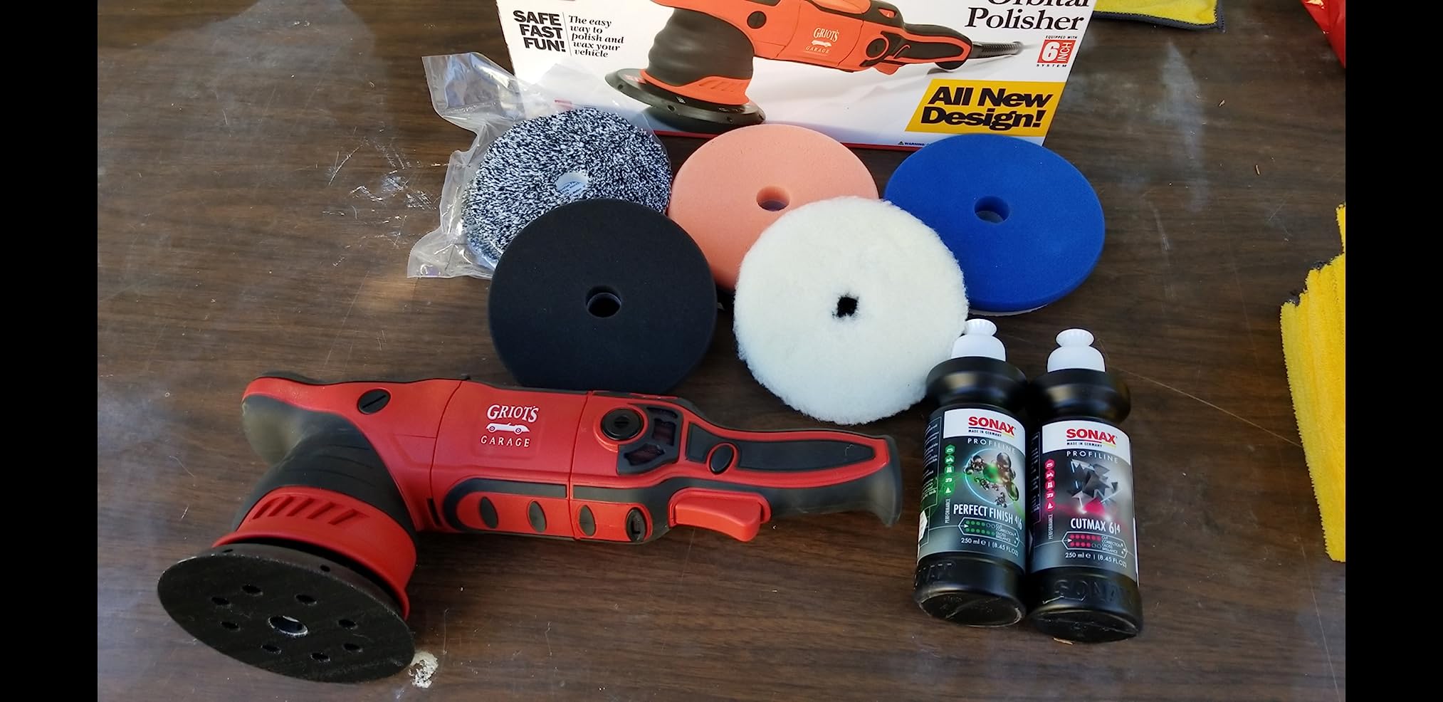 Griot's Garage G9 Random Orbital Polisher, 1000 W, Variable Speed | Dual action polisher, comfortable ergonomic design for extended use customer photo 2