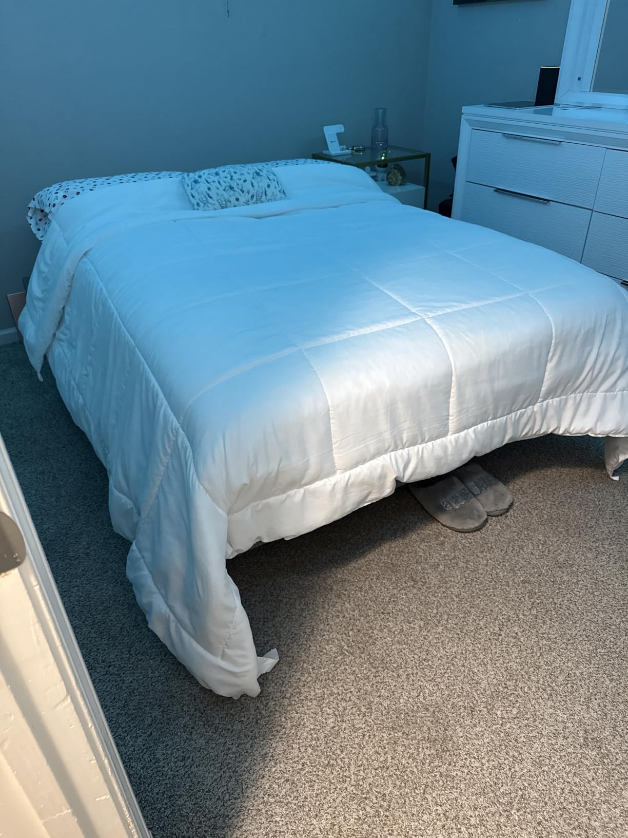 Best Choice Products Ergonomic Queen Size Adjustable Bed Frame, Electric Base w/Wireless Remote Control, Nightlight, Massager, 2 USB Ports customer photo 2