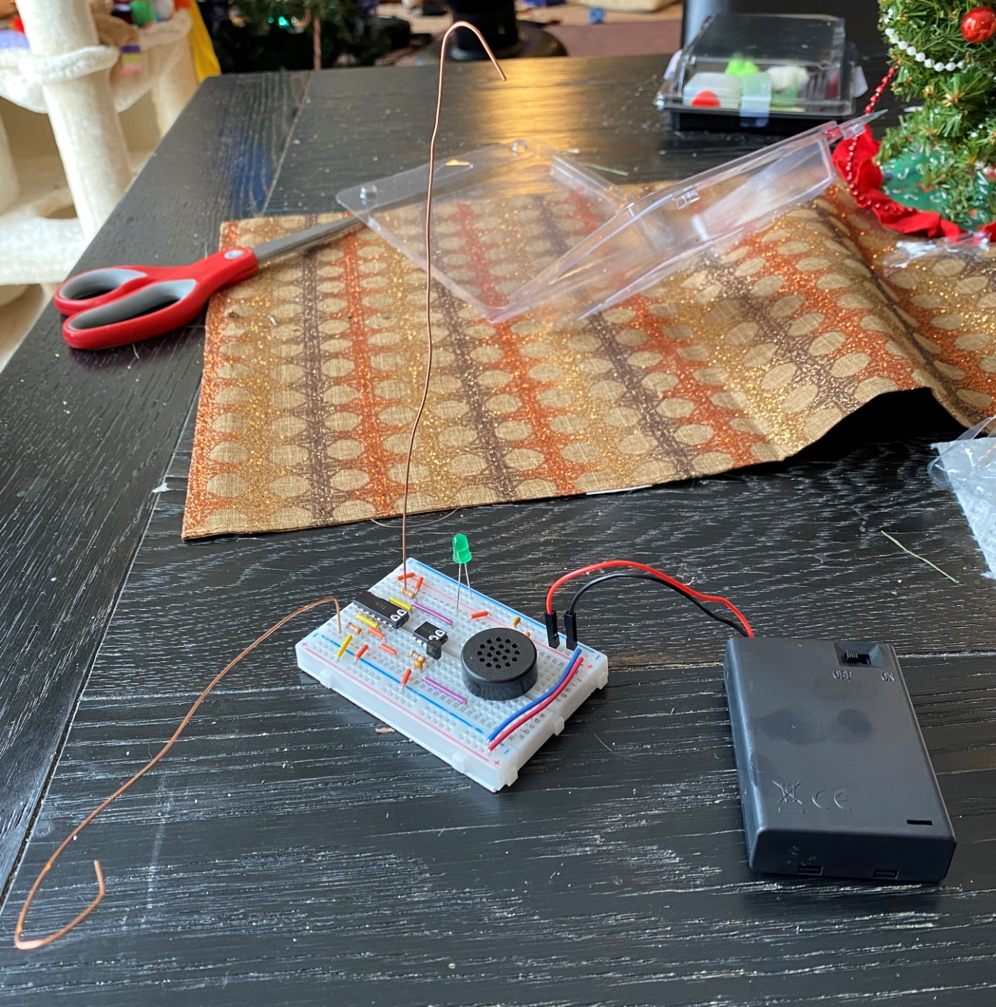 MicroKits Theremin Electronics Kit: Make Your Own Electric Field Instrument | Educational Electronic Music STEAM/STEM Kits for Kids or Grown Ups | No Tools Needed Easy to Build Breadboard Kit customer photo 1