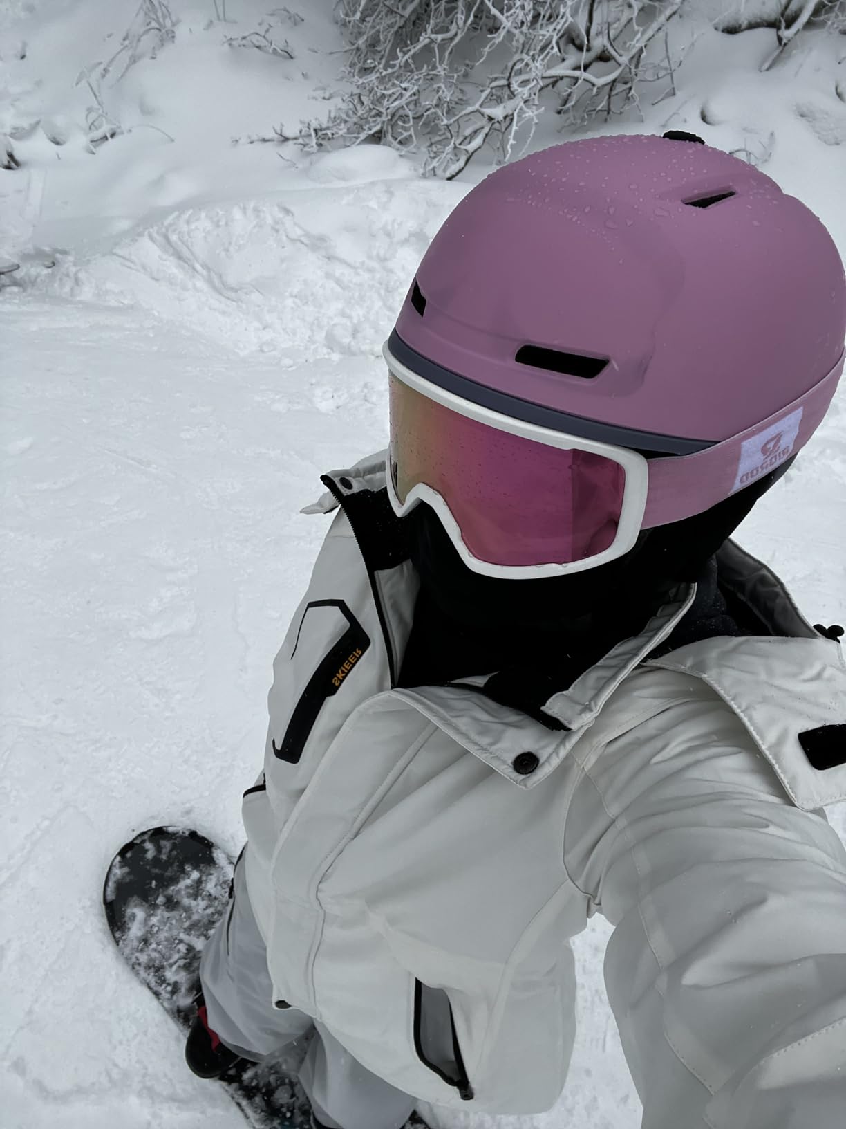 Skieer Women's Waterproof Ski Jacket Warm Winter Coat Fleece Snowboarding | 10000mm Waterproof, Removable Hood, Windproof, Fleece Lined, Recycled, Machine Washable customer photo 1