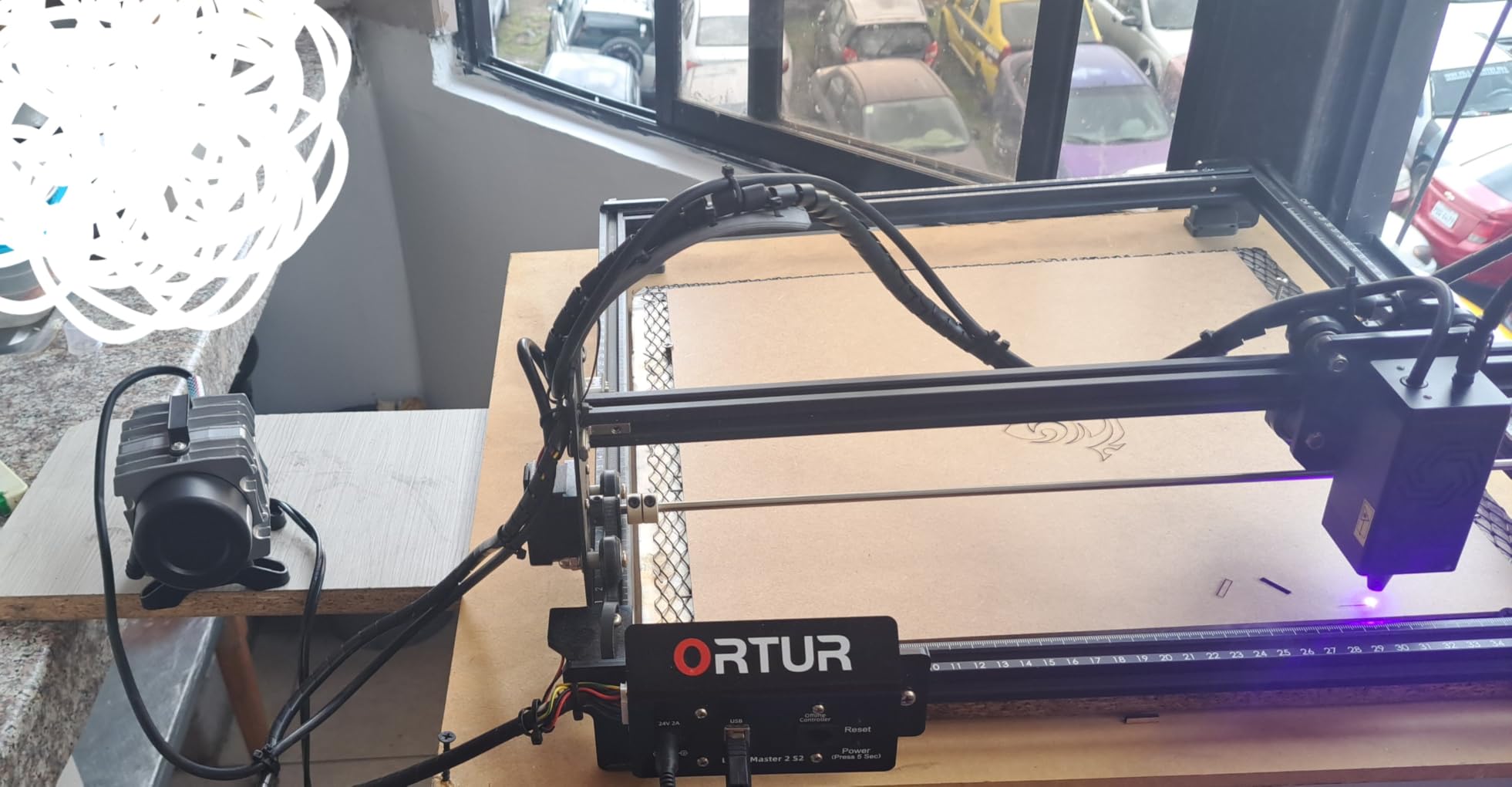 ORTUR Laser Master 2 S2 LU2-10A Laser Engraver, 10000mW Engraving Cutting Machine, Class 4 High Accuracy Laser Cutter, DIY Laser Marking for Metal customer photo 1