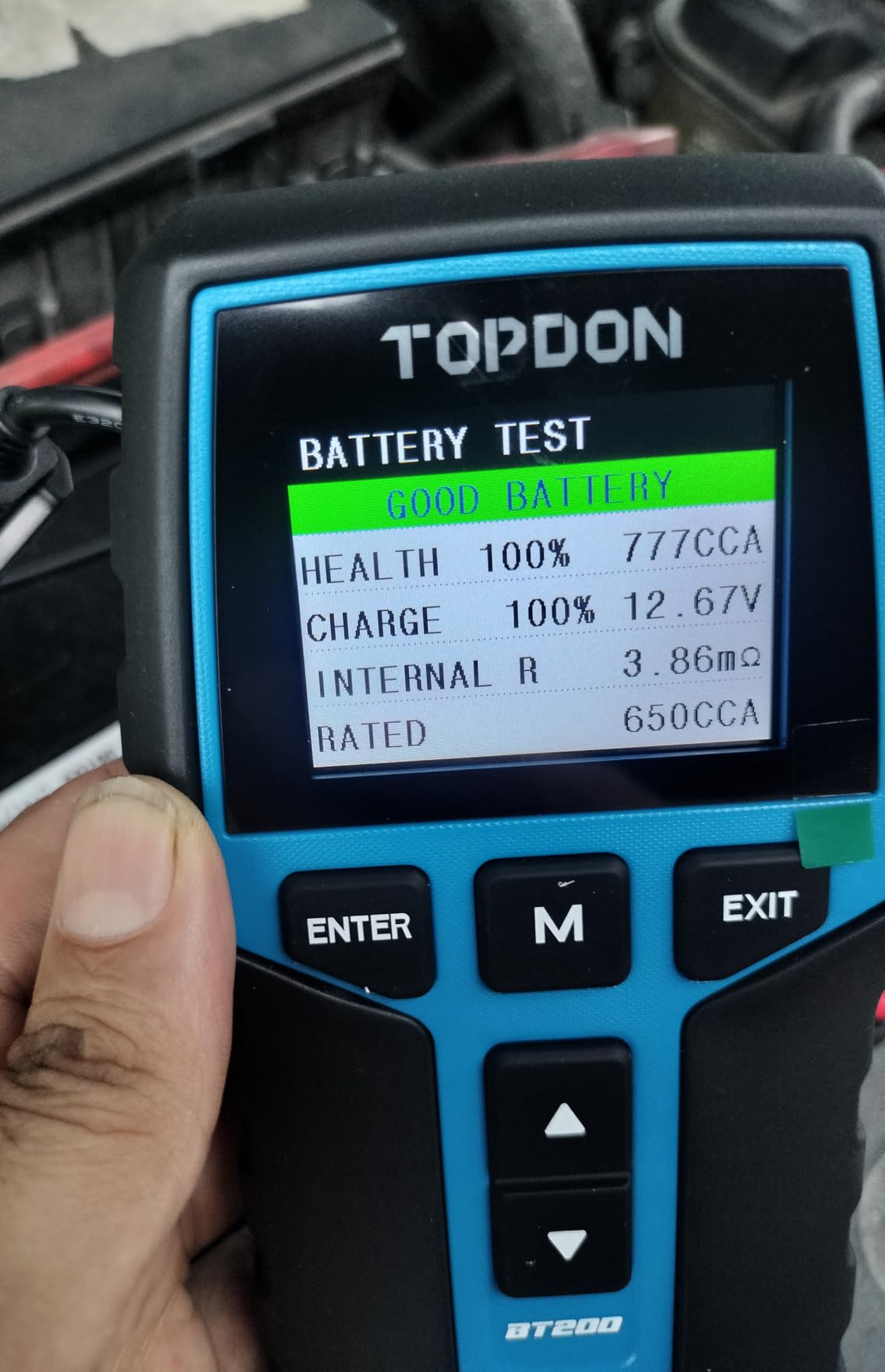 TOPDON BT200 Car Battery Tester, 12V/24V, 100-2000 CCA Load Tester | Battery and Alternator Tester for Cranking and Charging Systems, Auto Battery Analyzer for Cars, Trucks, SUVs, ATVs and Boats customer photo 2
