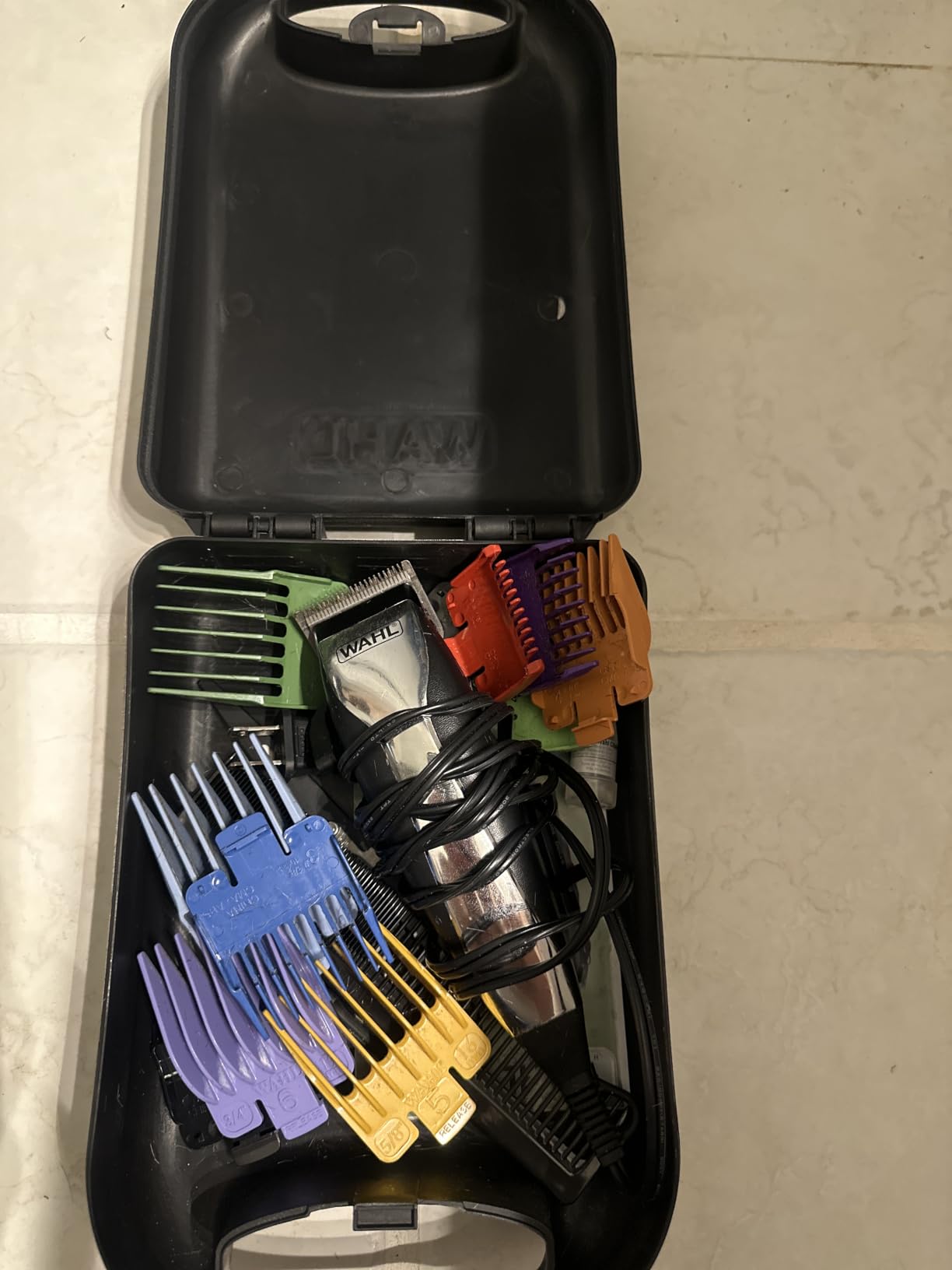 Wahl Home Haircutting Corded Clipper Kit with Adjustable Blade Taper Lever | Color Coded Guards For Easy Goof-Proof Haircutting & Trimming For The Whole Family - Model 79722 customer photo 2